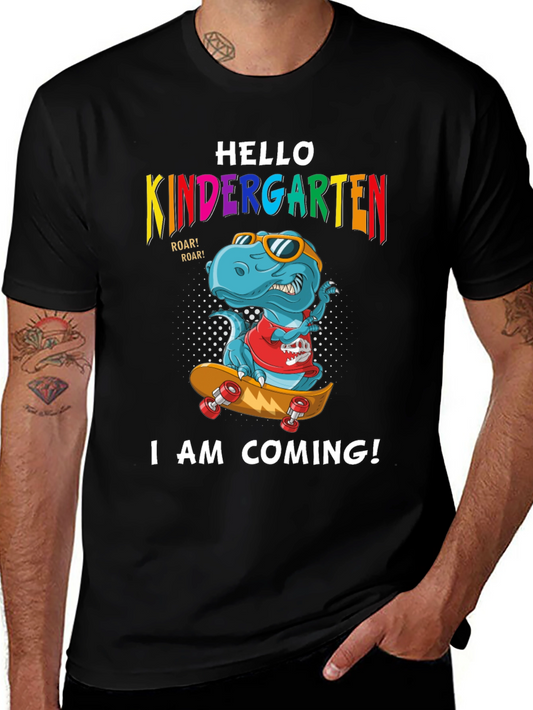 Kindergarten T-Rex Skateboard T-Shirt