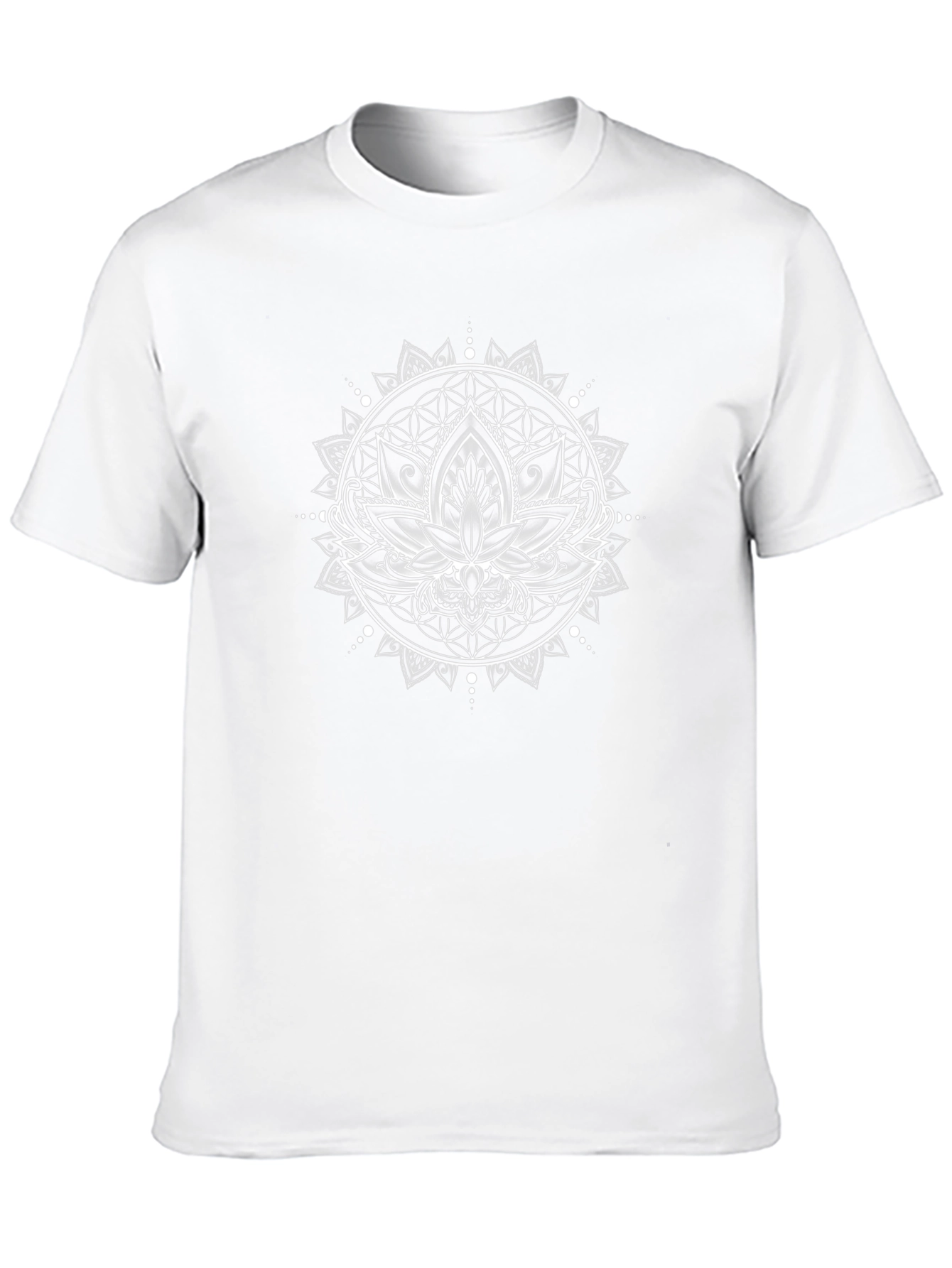 Lotus Mandala Graphic Tee - Black