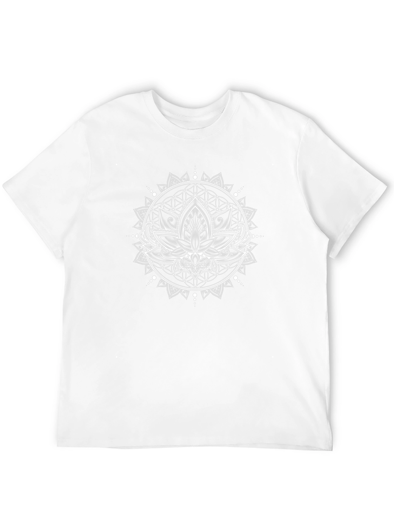Lotus Mandala Graphic Tee - Black
