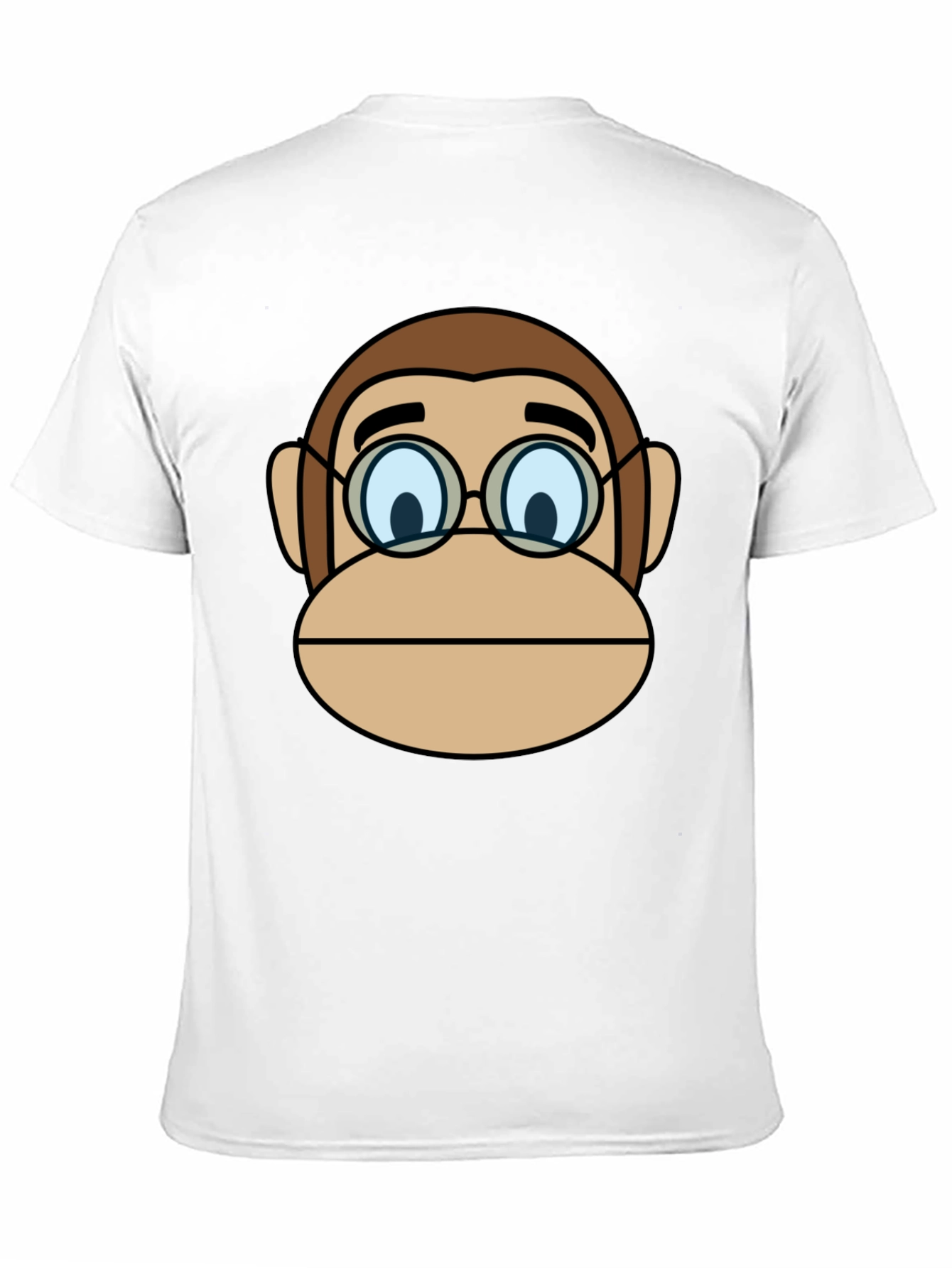 Funny Monkey Face T-Shirt with Glasses