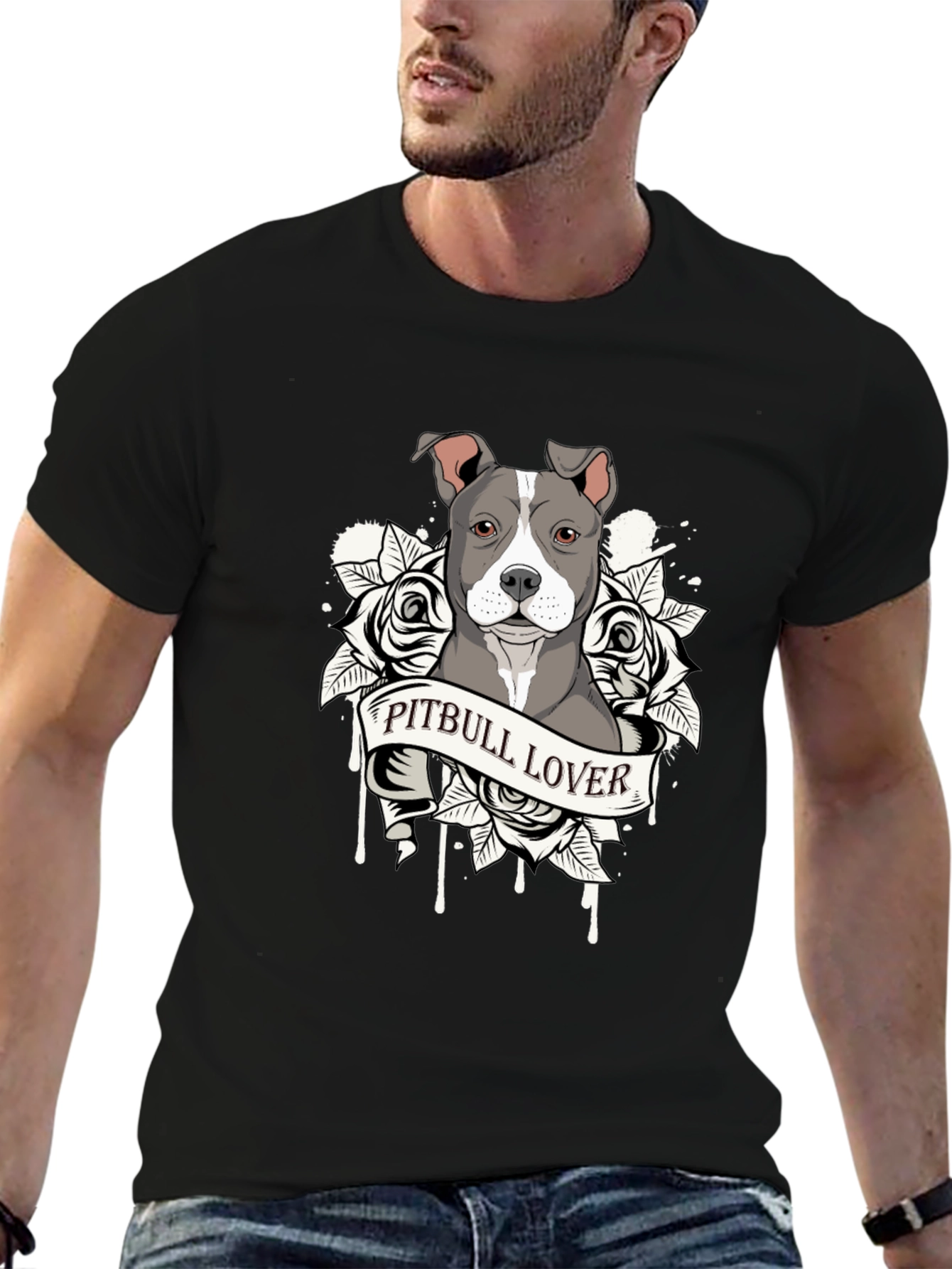 Pitbull Lover Graphic T-Shirt