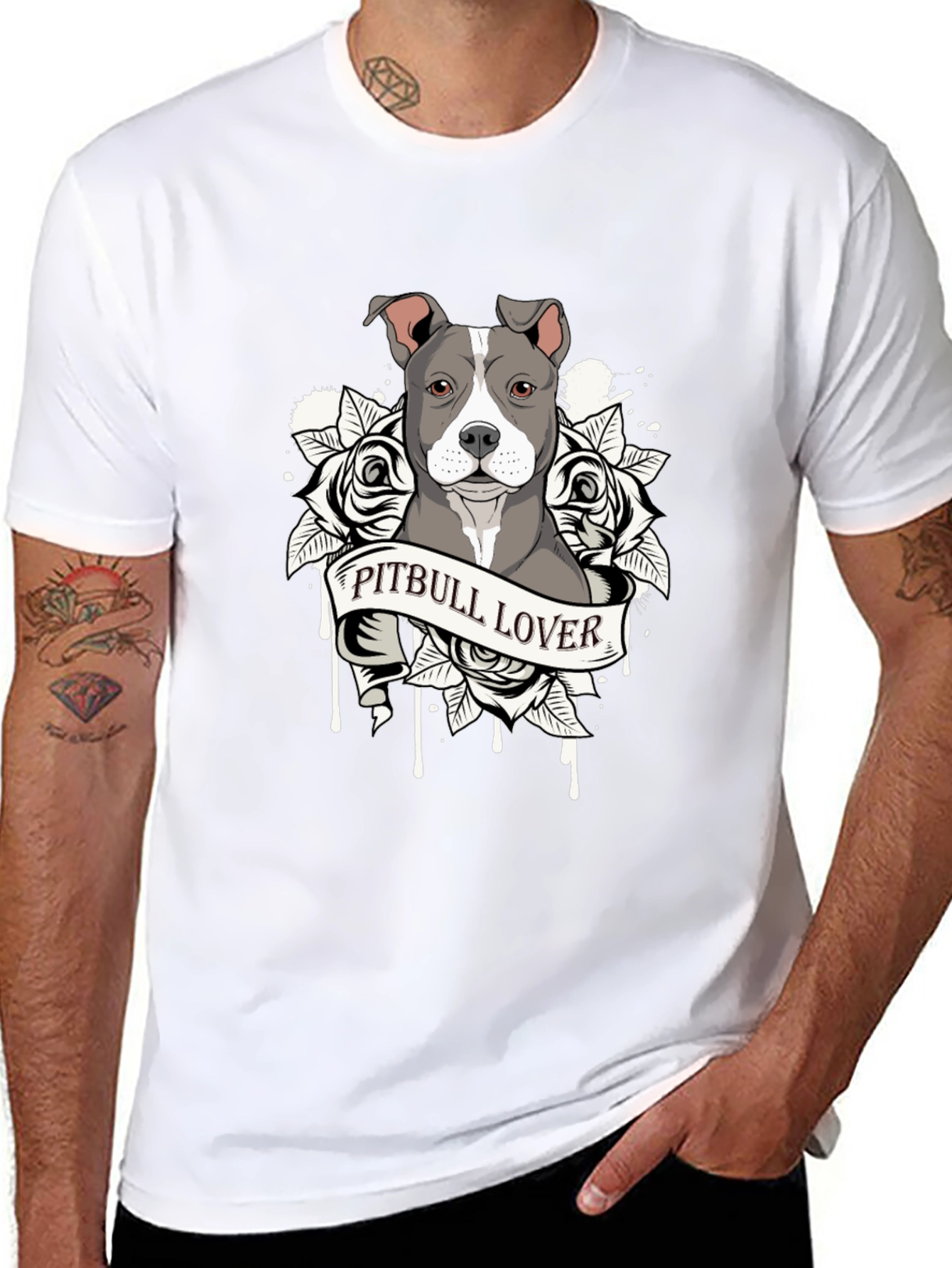 Pitbull Lover Graphic T-Shirt