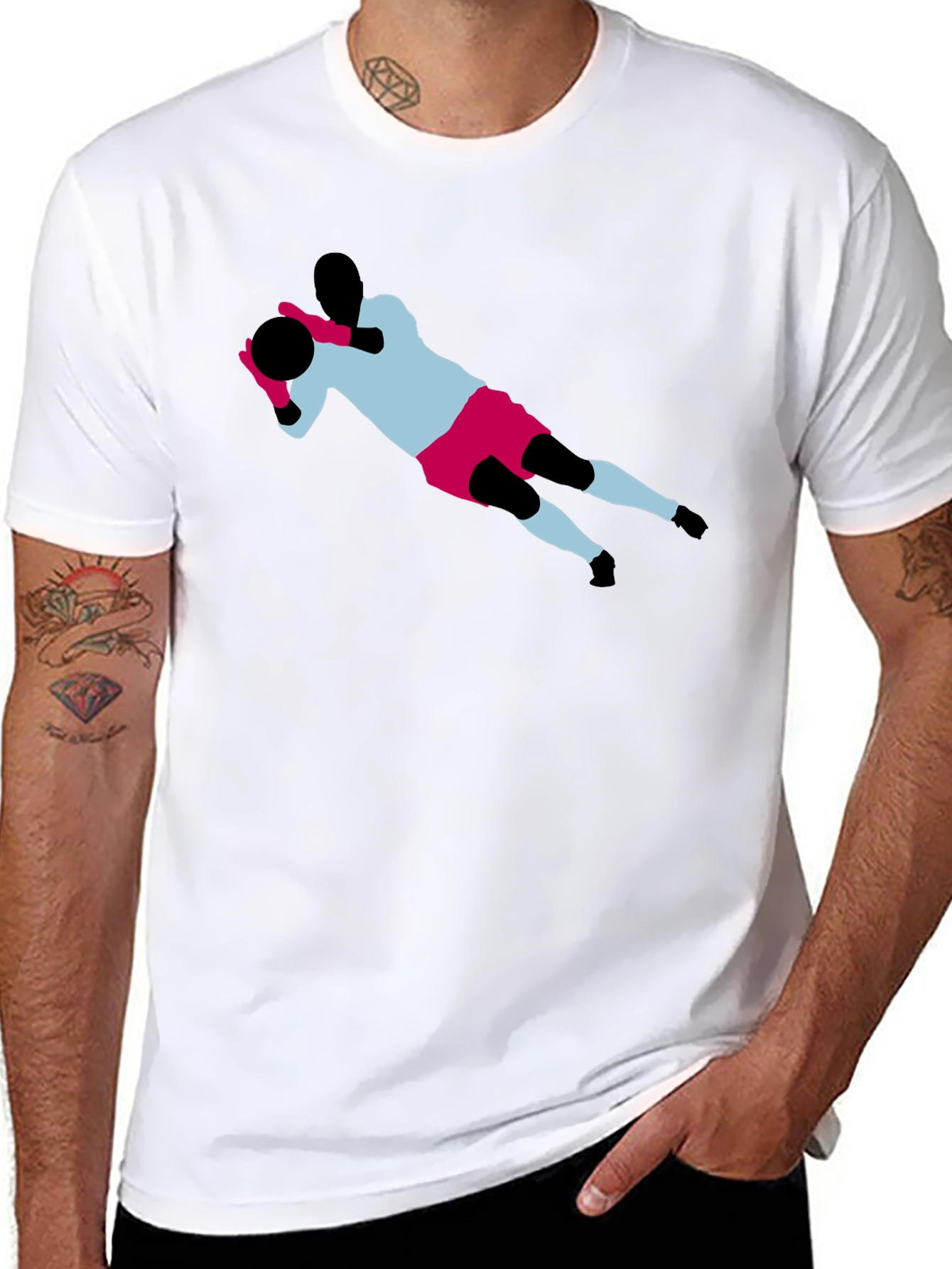 Goalie Graphic Tee - Stylish Soccer Inspired T-Shirt