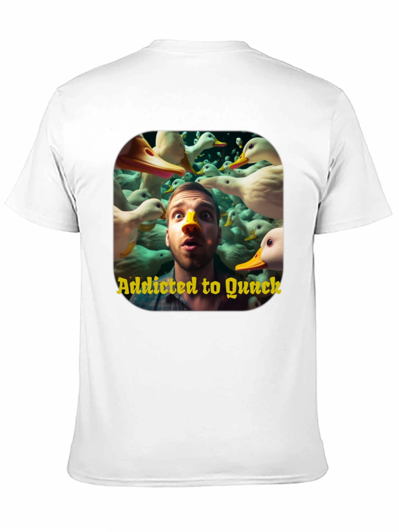 Addicted to Quack Graphic Tee - Duck Lover T-Shirt