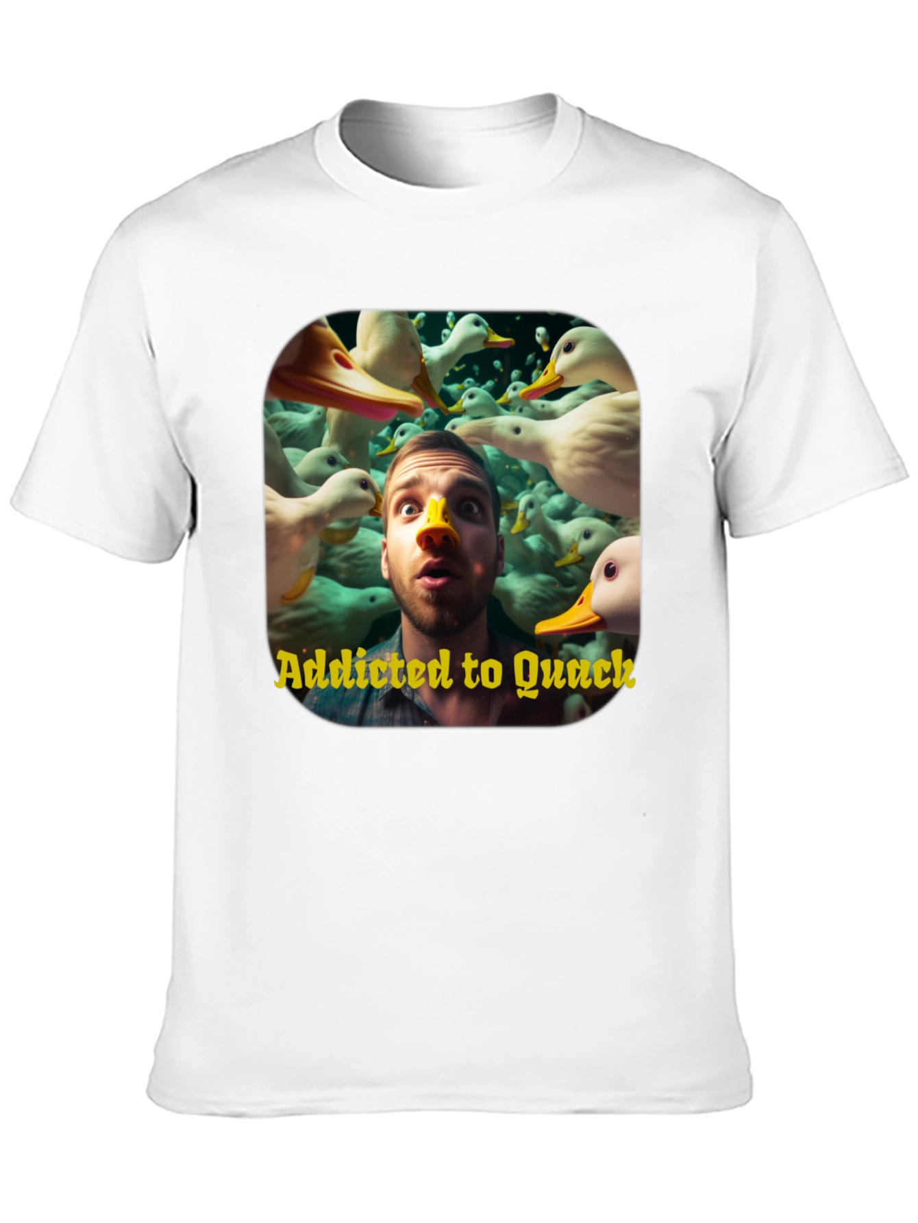 Addicted to Quack Graphic Tee - Duck Lover T-Shirt