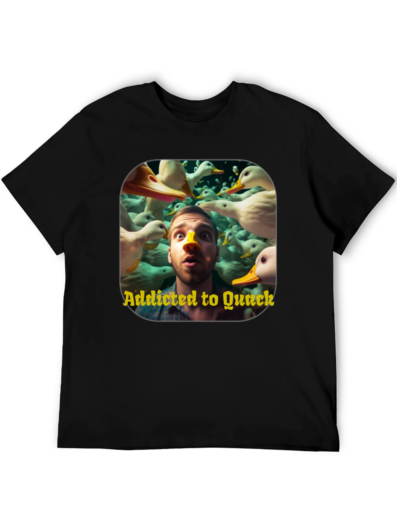 Addicted to Quack Graphic Tee - Duck Lover T-Shirt