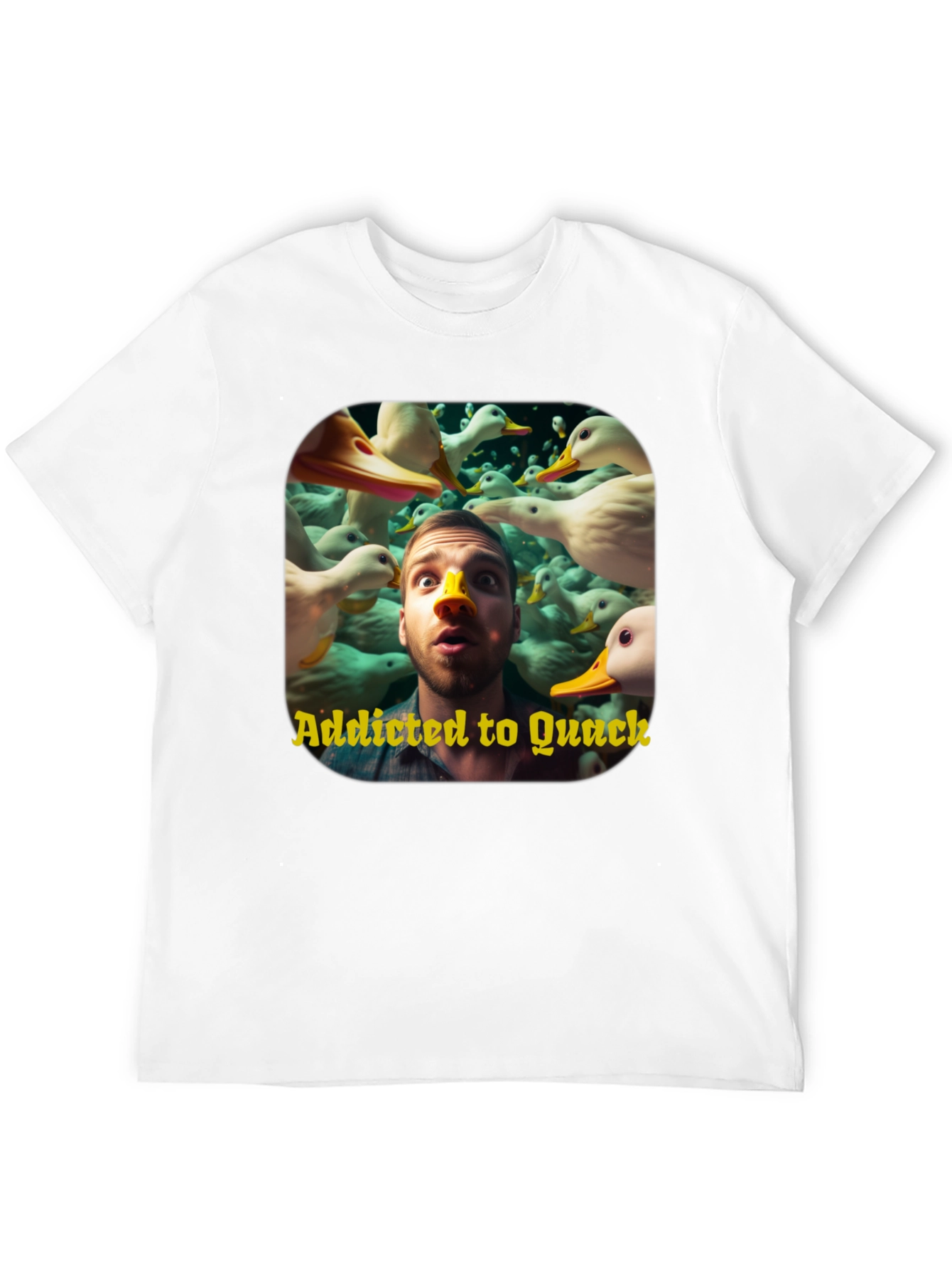 Addicted to Quack Graphic Tee - Duck Lover T-Shirt