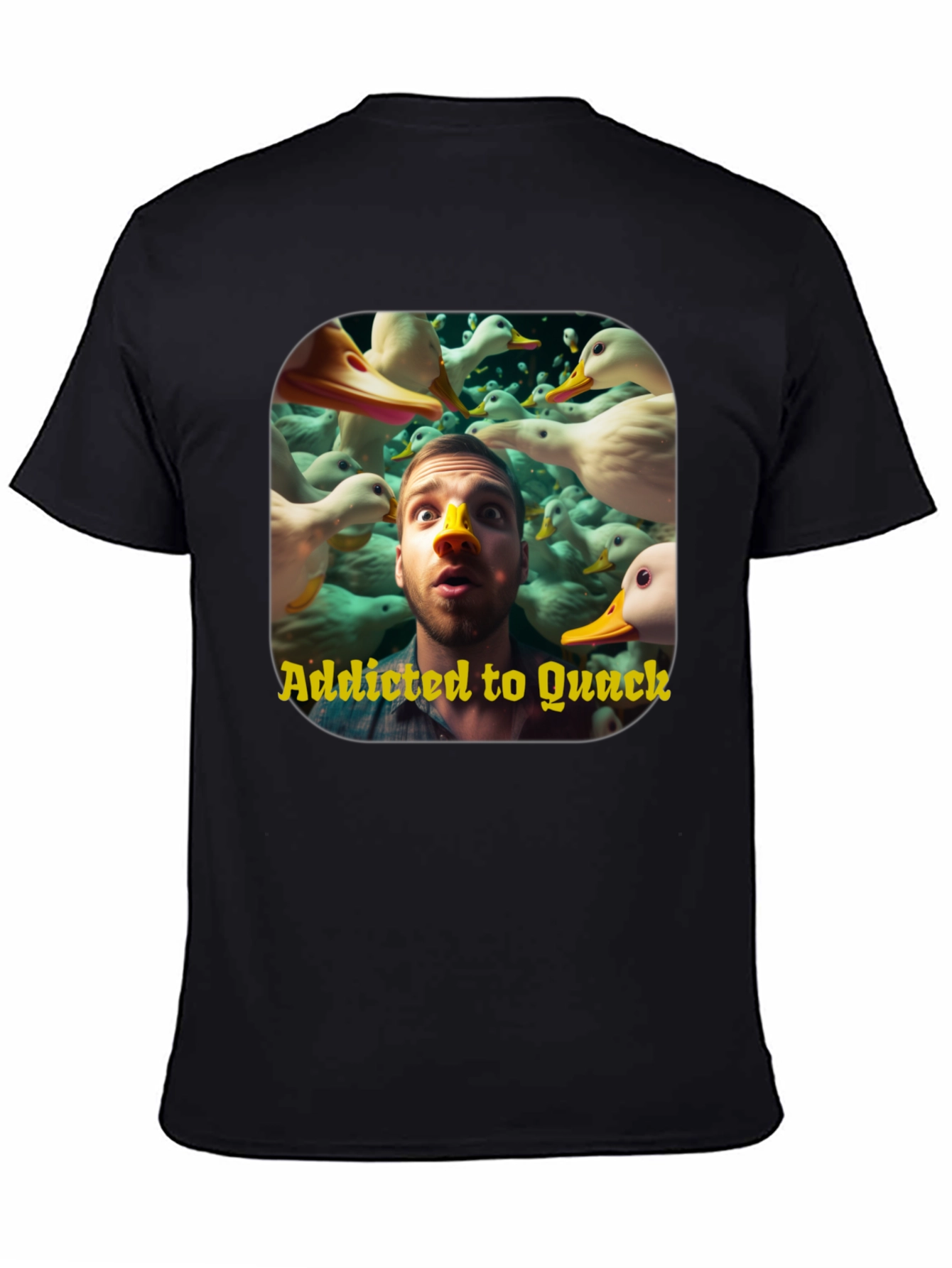 Addicted to Quack Graphic Tee - Duck Lover T-Shirt
