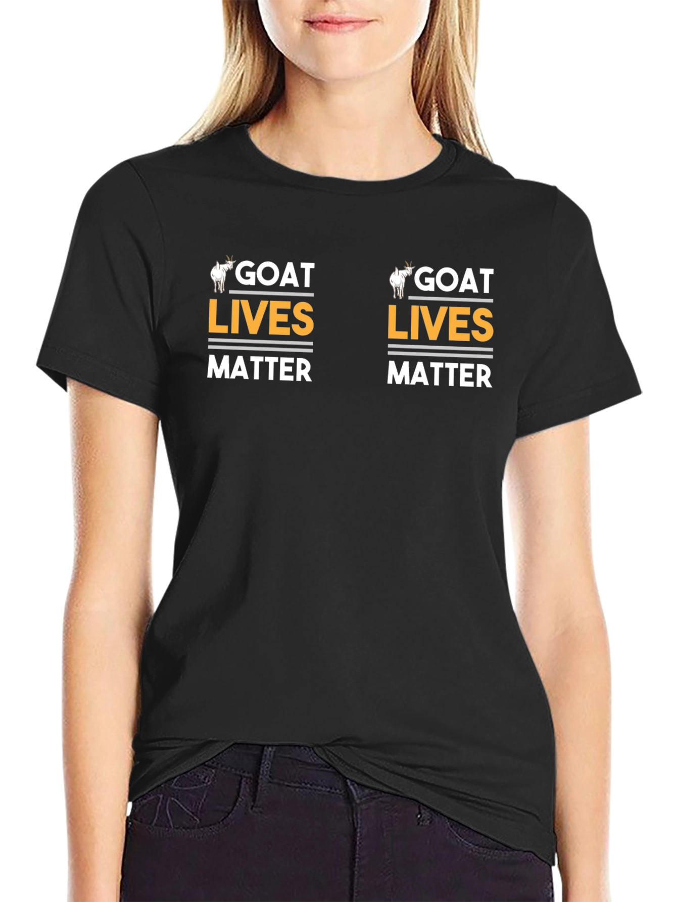 Goat Lives Matter Black T-Shirt