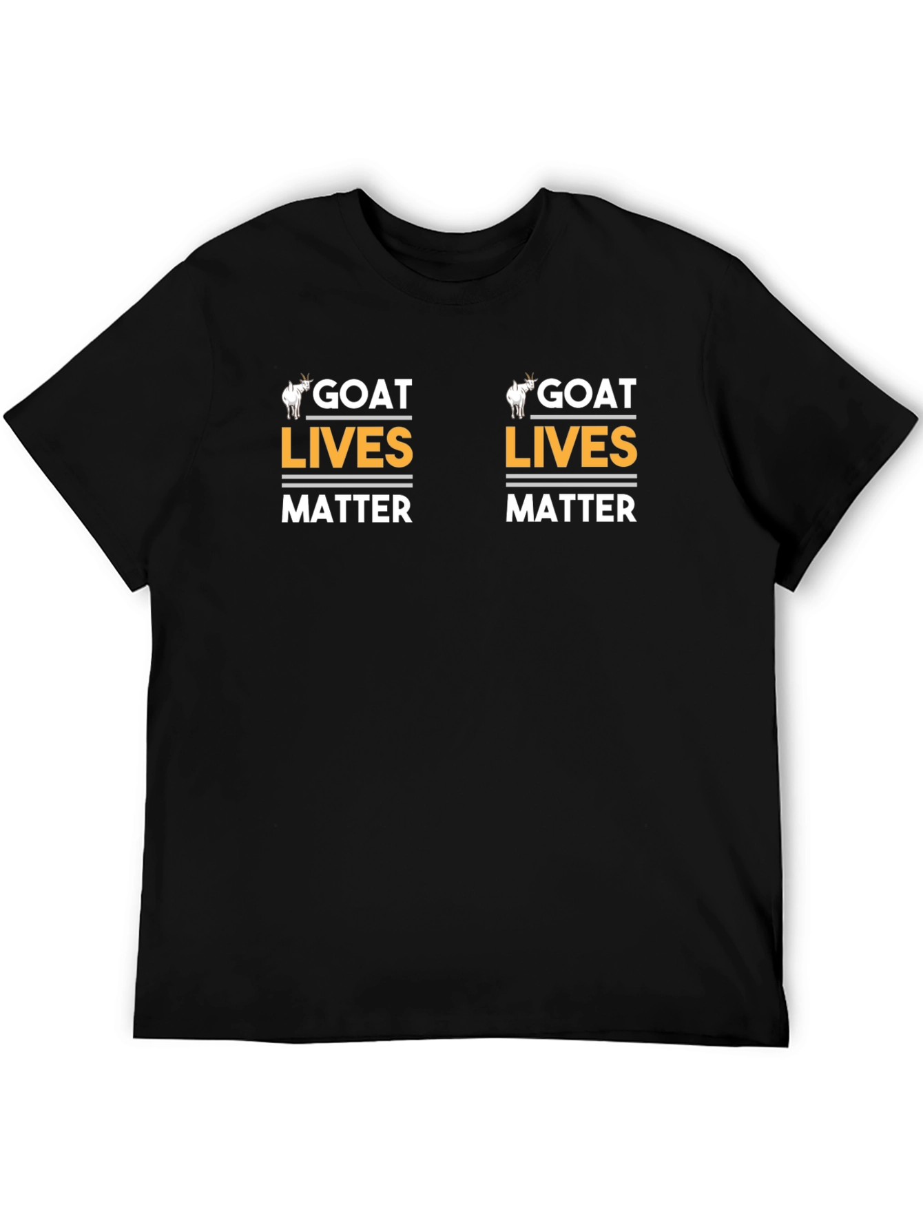 Goat Lives Matter Black T-Shirt