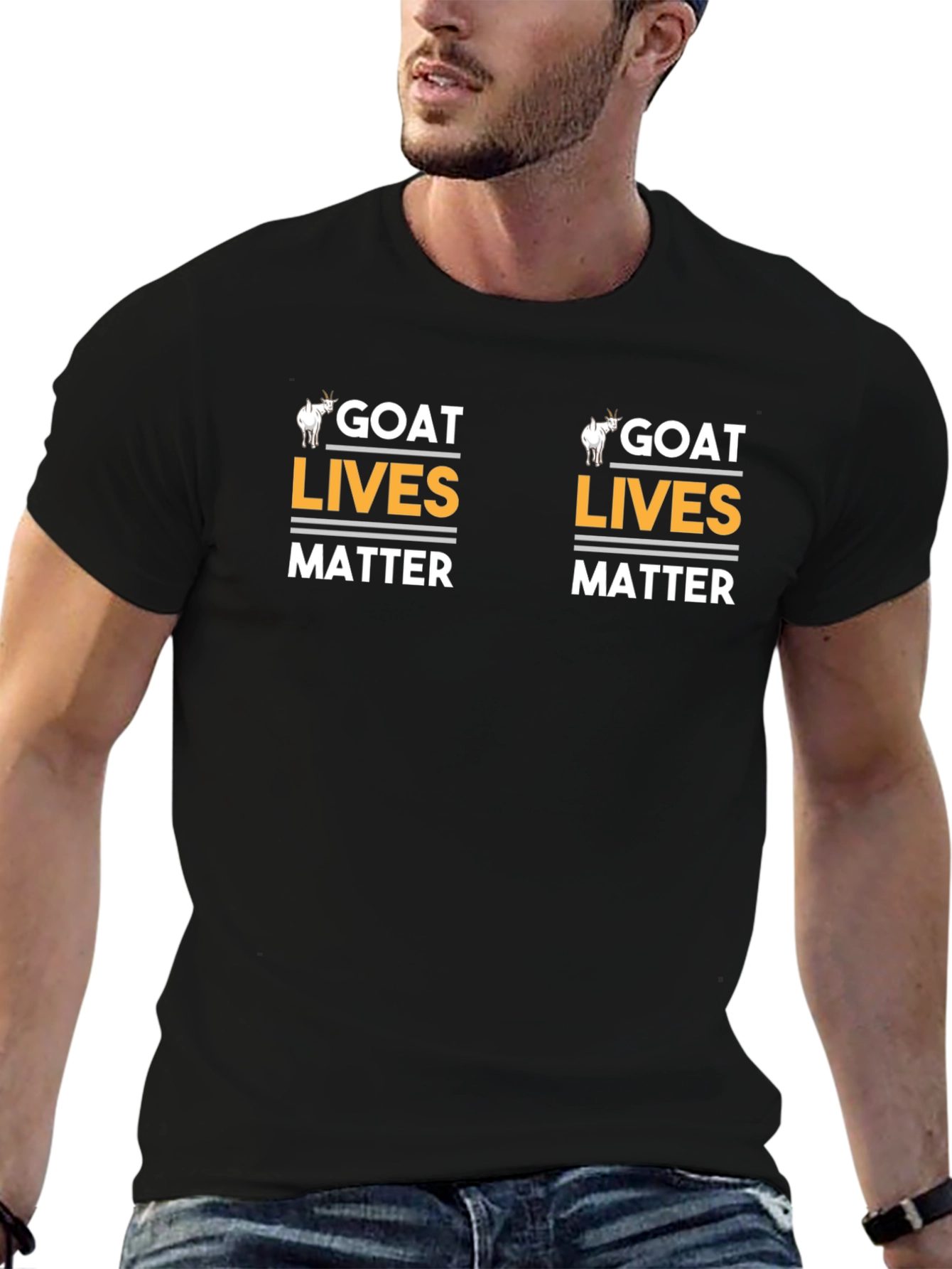 Goat Lives Matter Black T-Shirt