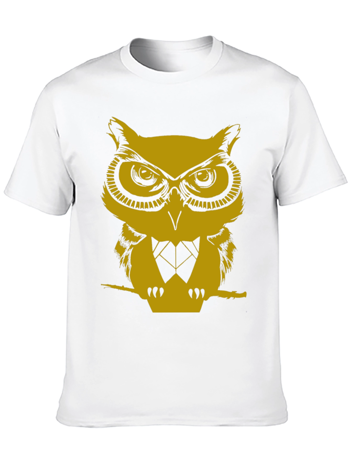 Owl Graphic Print Crew Neck T-Shirt