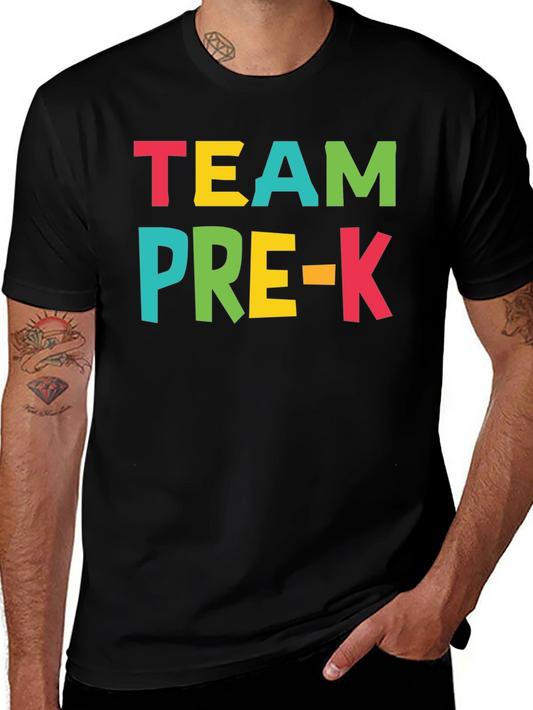 Team Pre-K Colorful Graphic T-Shirt