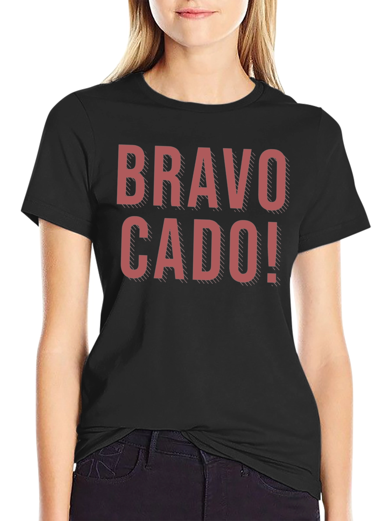 Bravo Cado! Graphic Tee - Soft Black T-Shirt