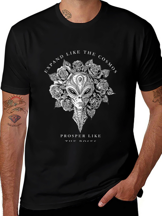 Cosmic Alien Graphic T-Shirt - Expand & Prosper