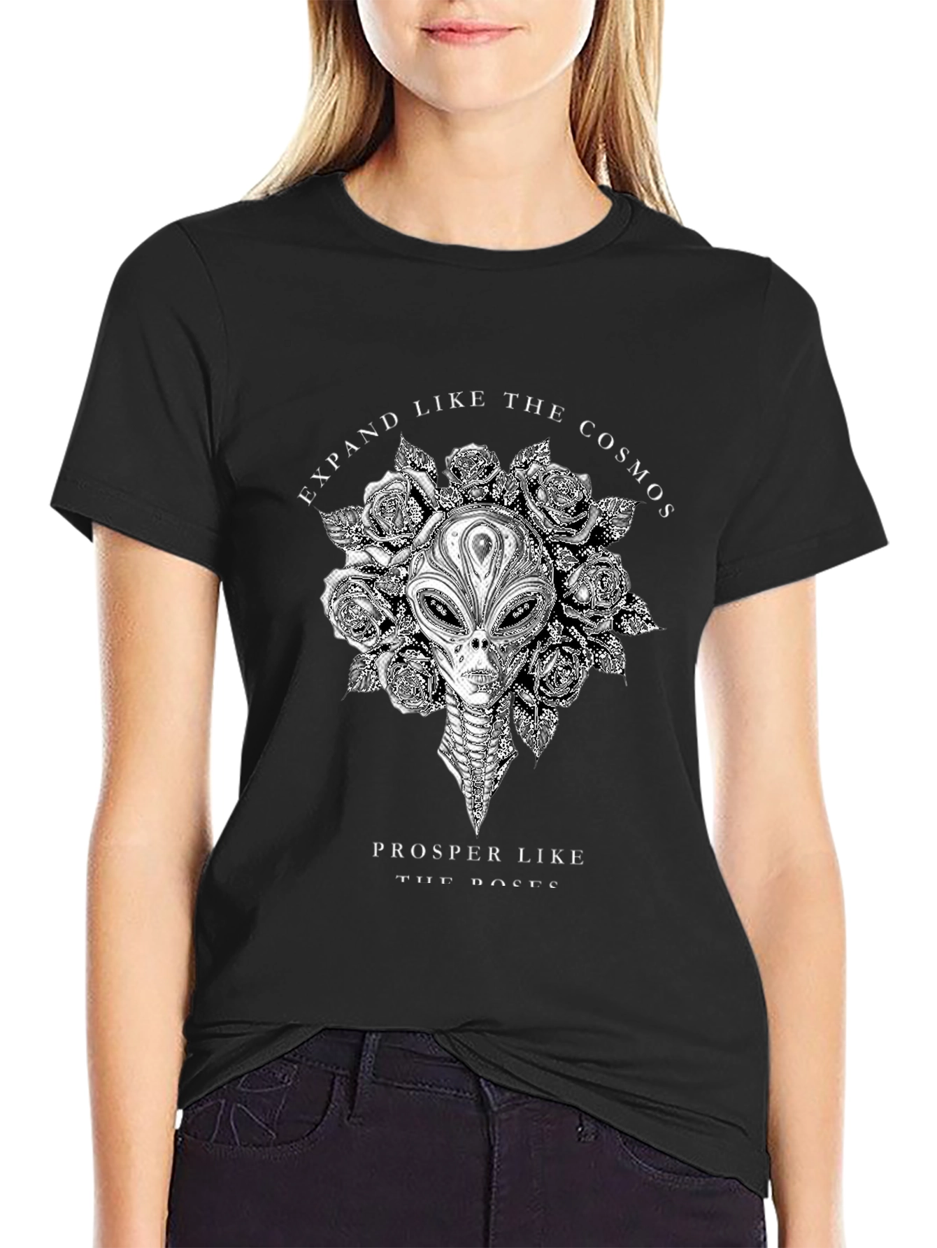 Cosmic Alien Graphic T-Shirt - Expand & Prosper