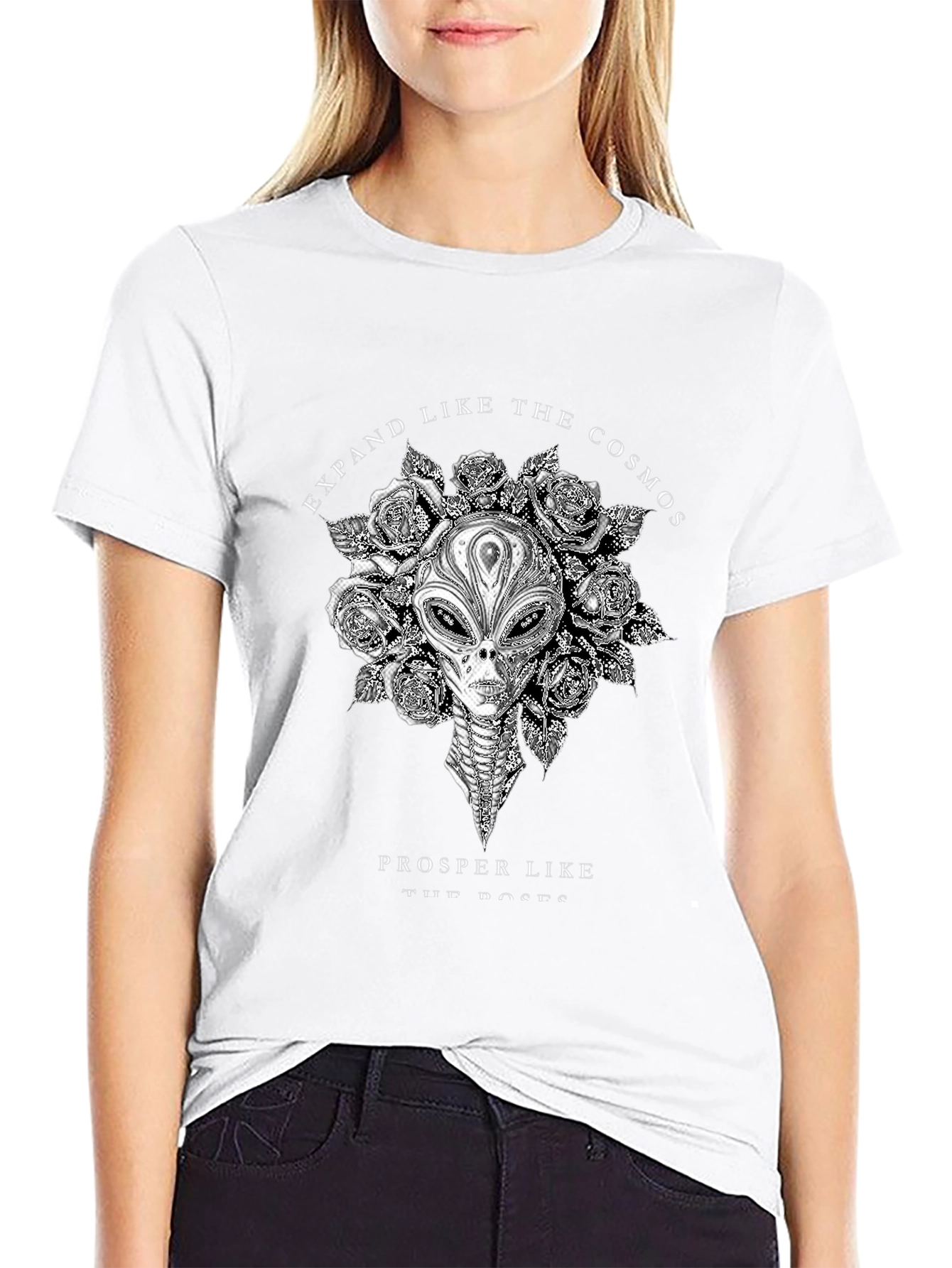 Cosmic Alien Graphic T-Shirt - Expand & Prosper
