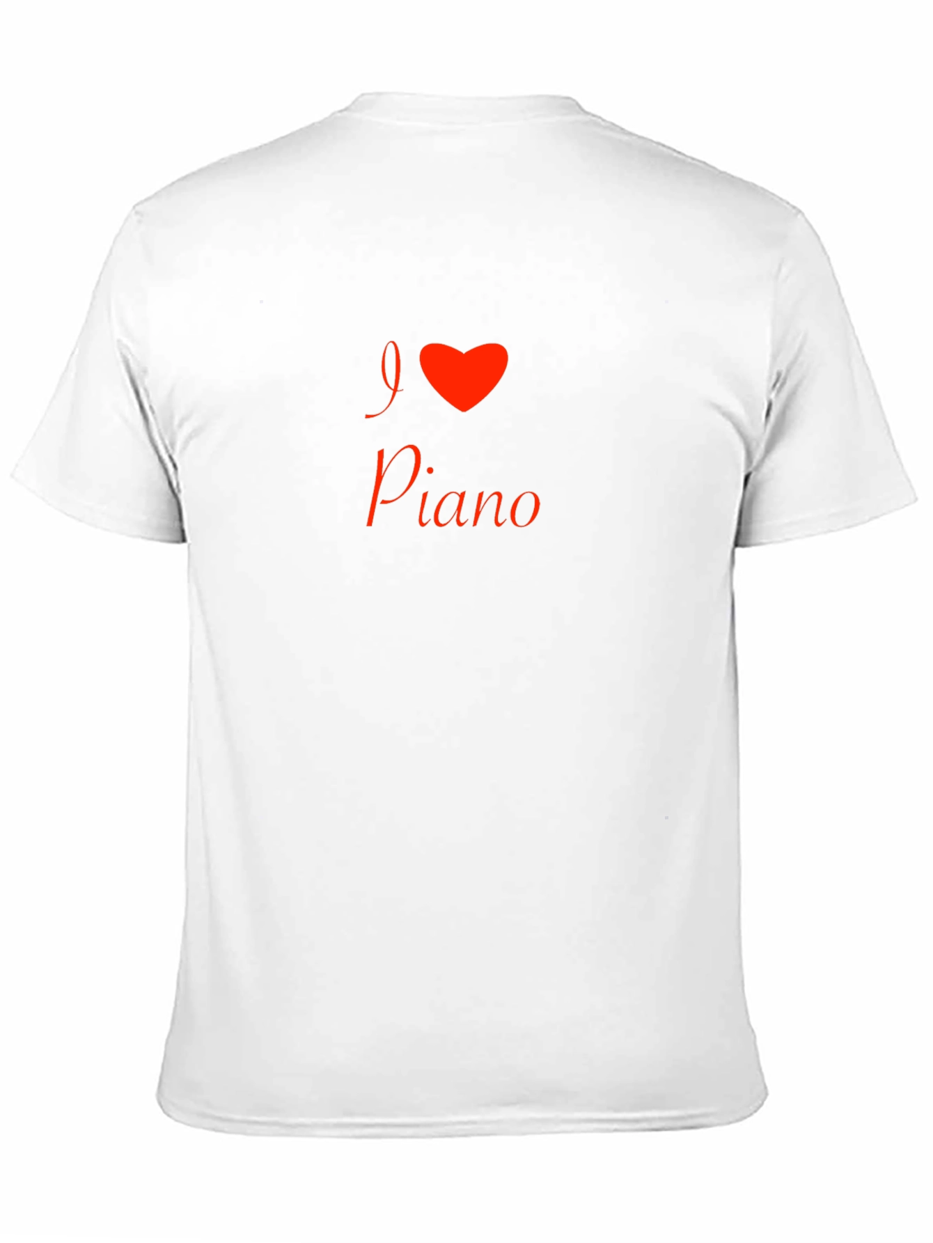 I Love Piano Graphic Tee - Black