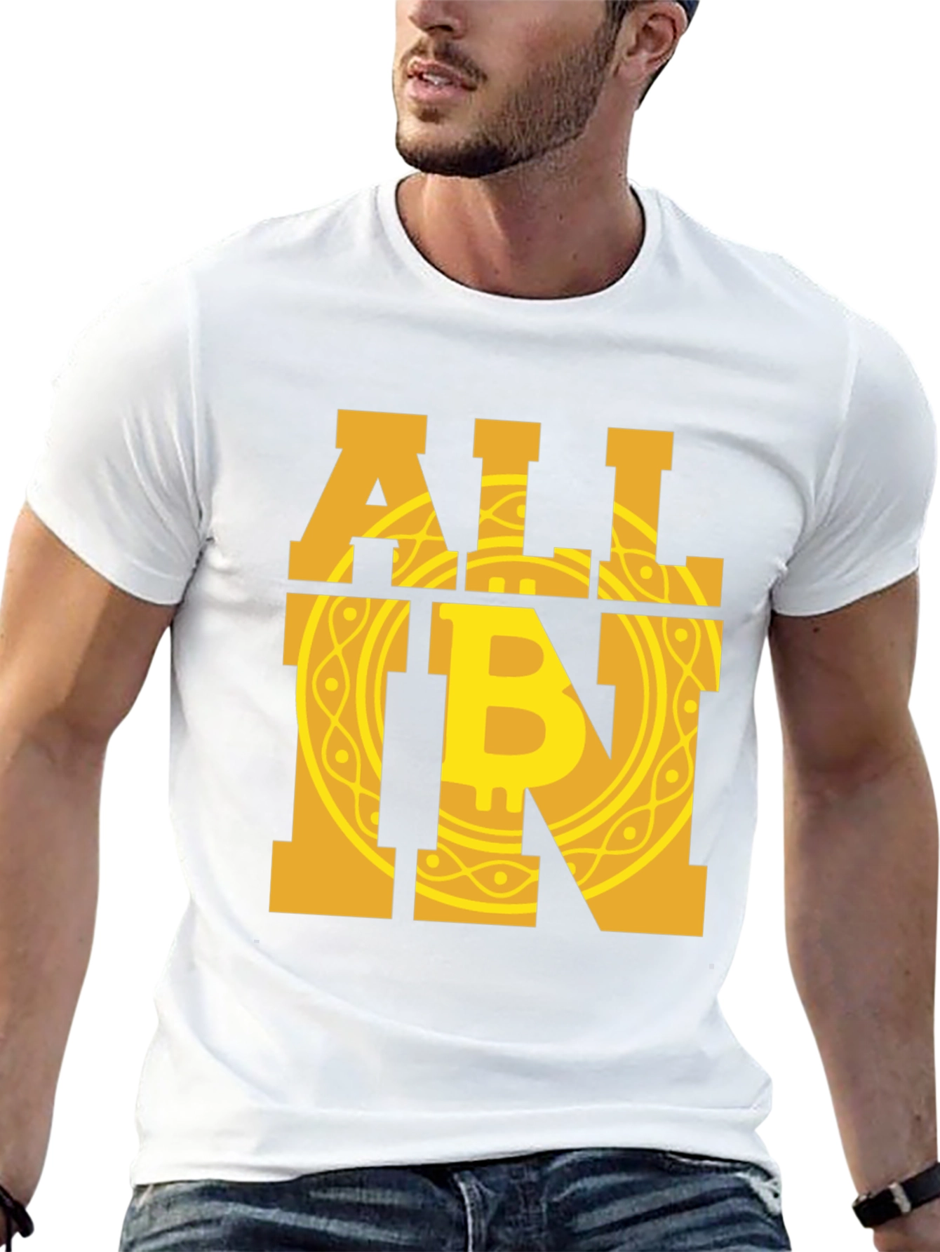 Bitcoin All In Graphic Tee - Crypto Enthusiast T-Shirt