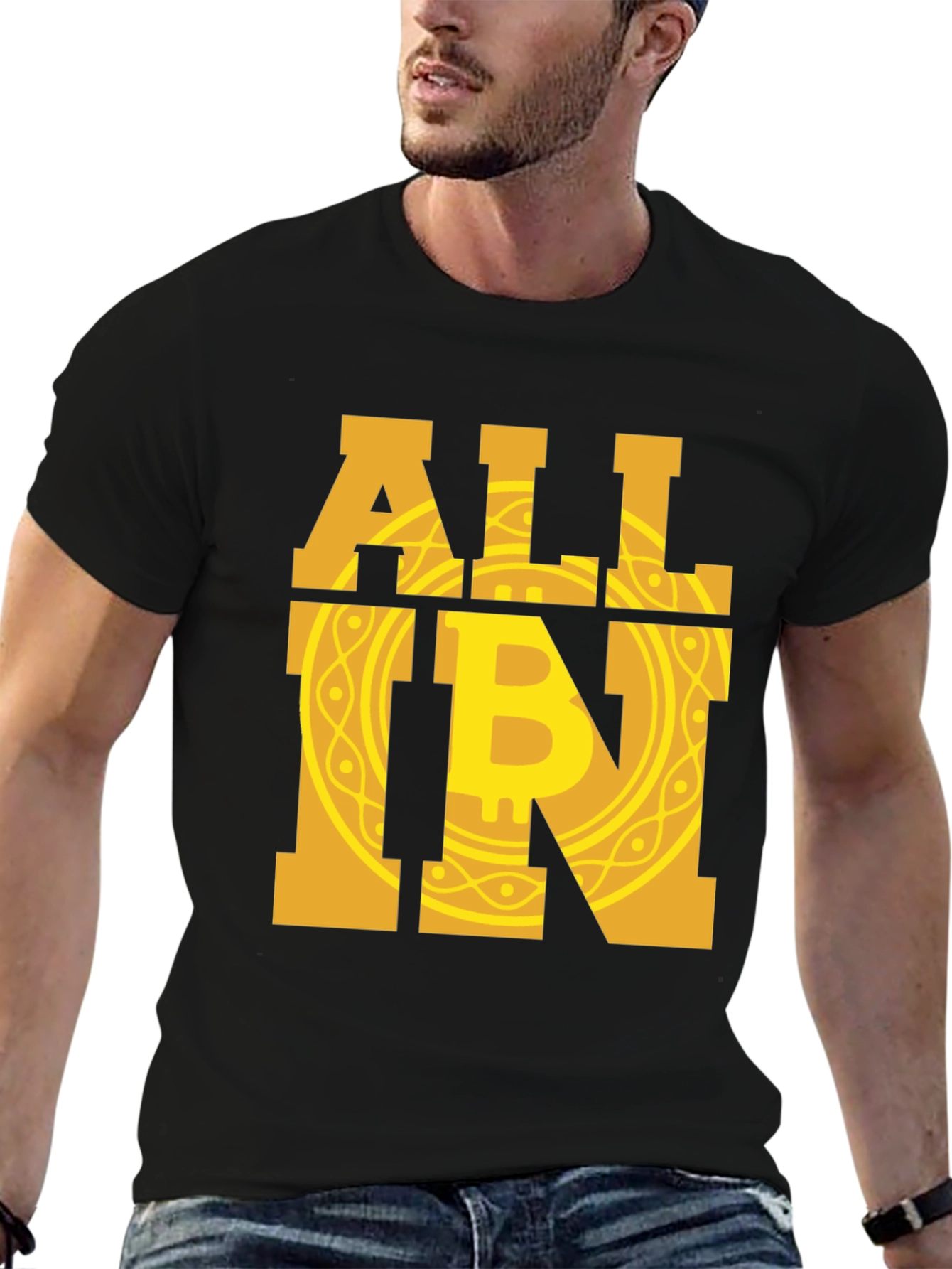 Bitcoin All In Graphic Tee - Crypto Enthusiast T-Shirt
