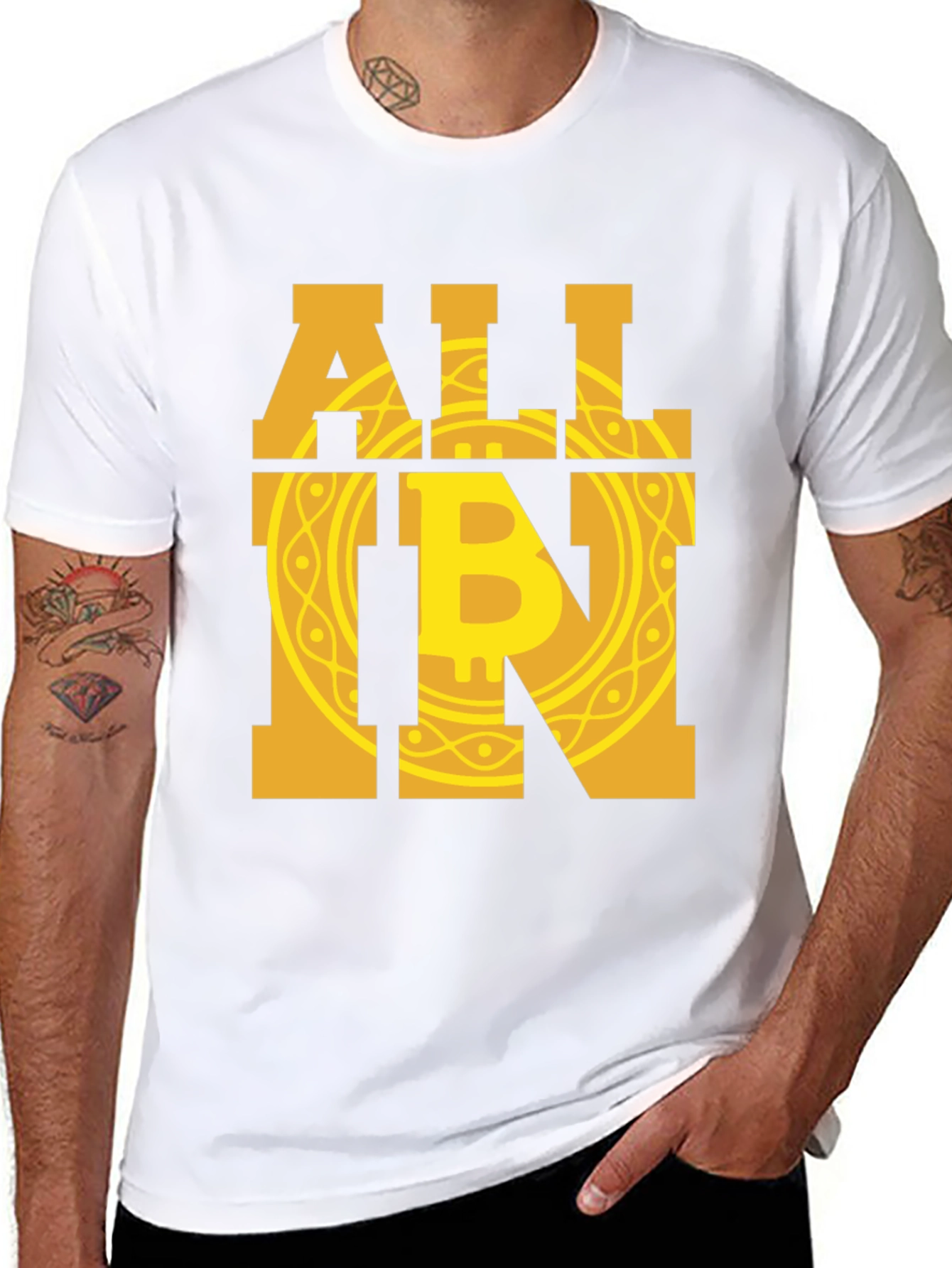 Bitcoin All In Graphic Tee - Crypto Enthusiast T-Shirt