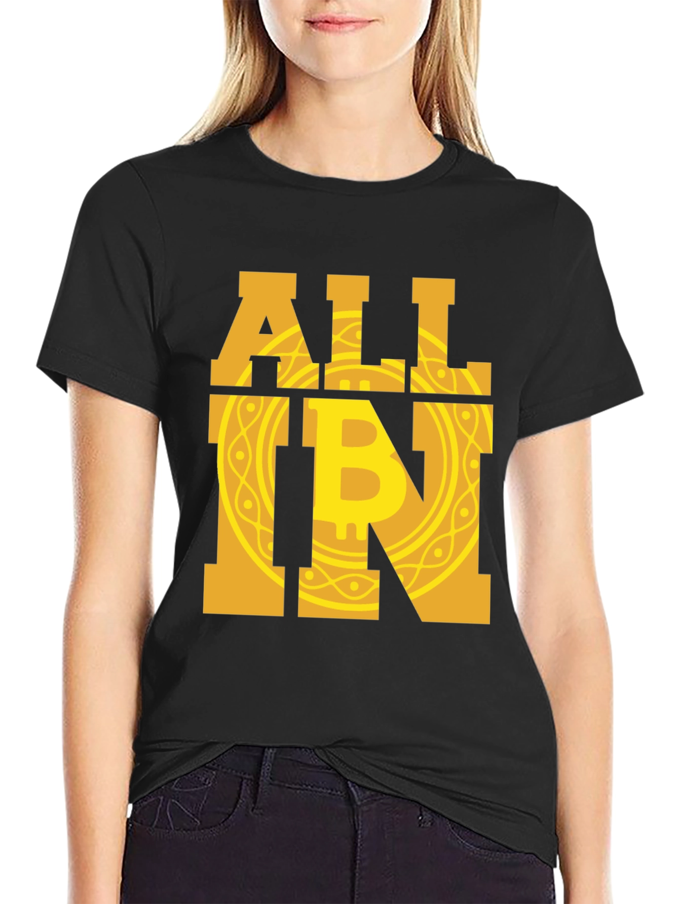 Bitcoin All In Graphic Tee - Crypto Enthusiast T-Shirt