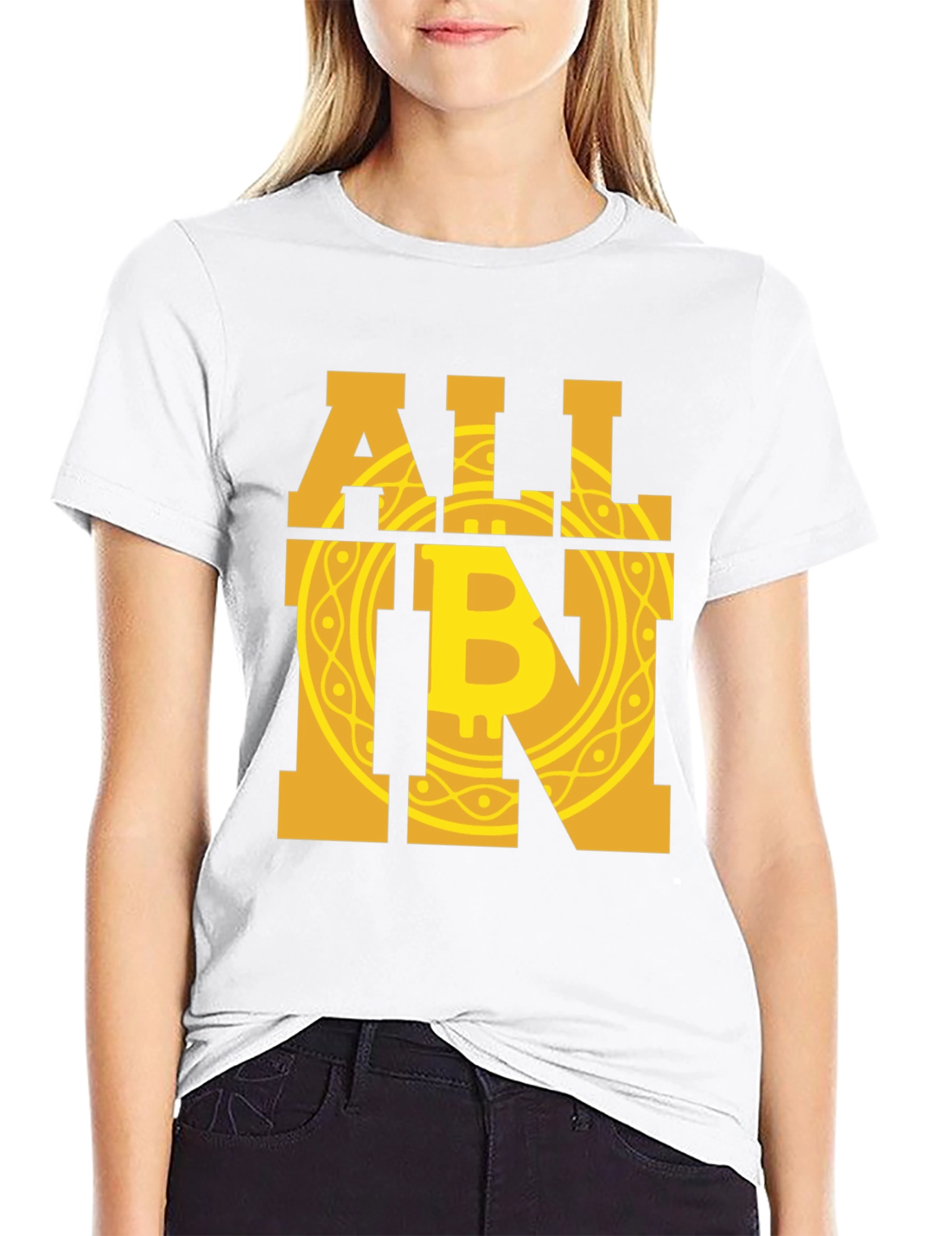 Bitcoin All In Graphic Tee - Crypto Enthusiast T-Shirt