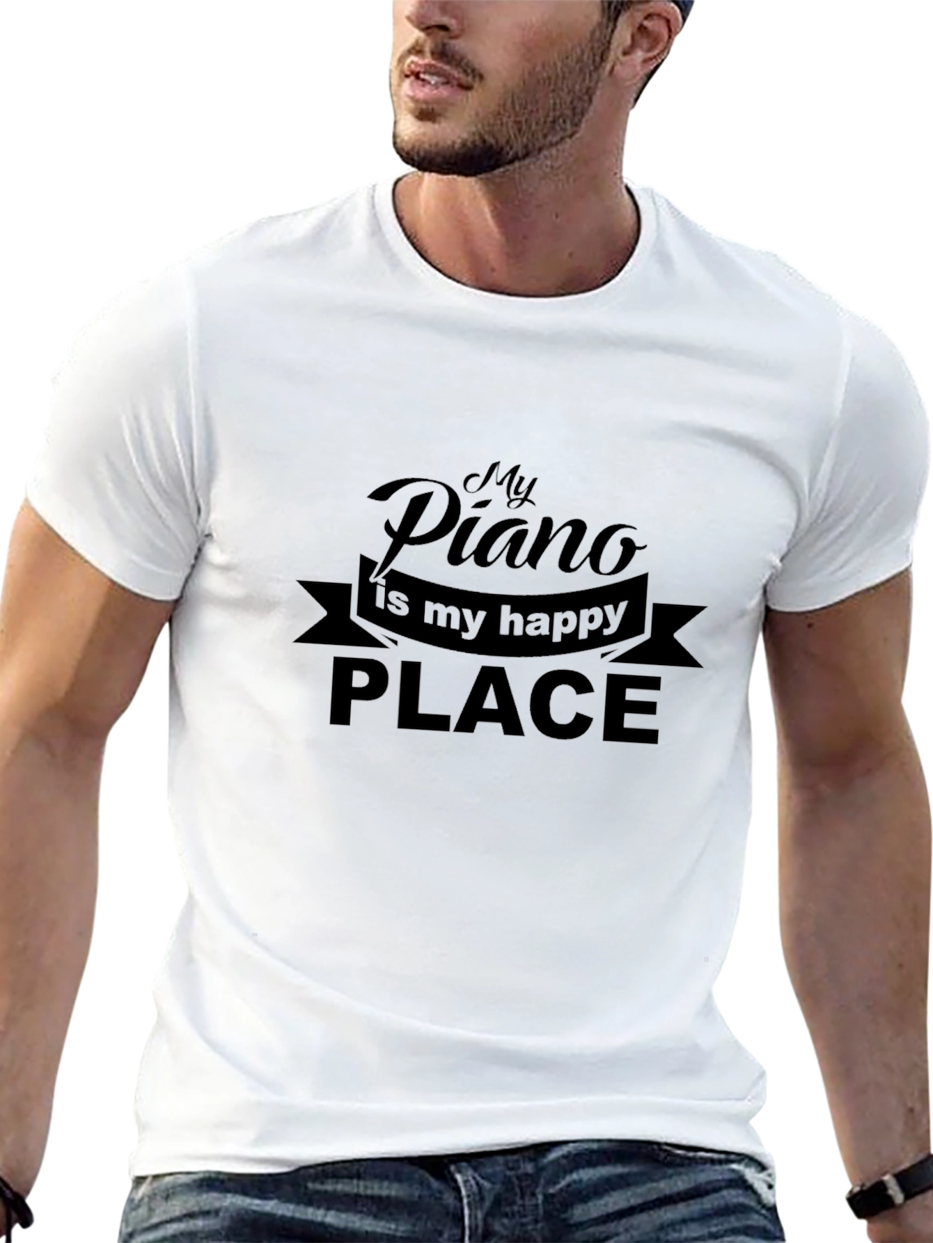 My Piano is My Happy Place T-Shirt