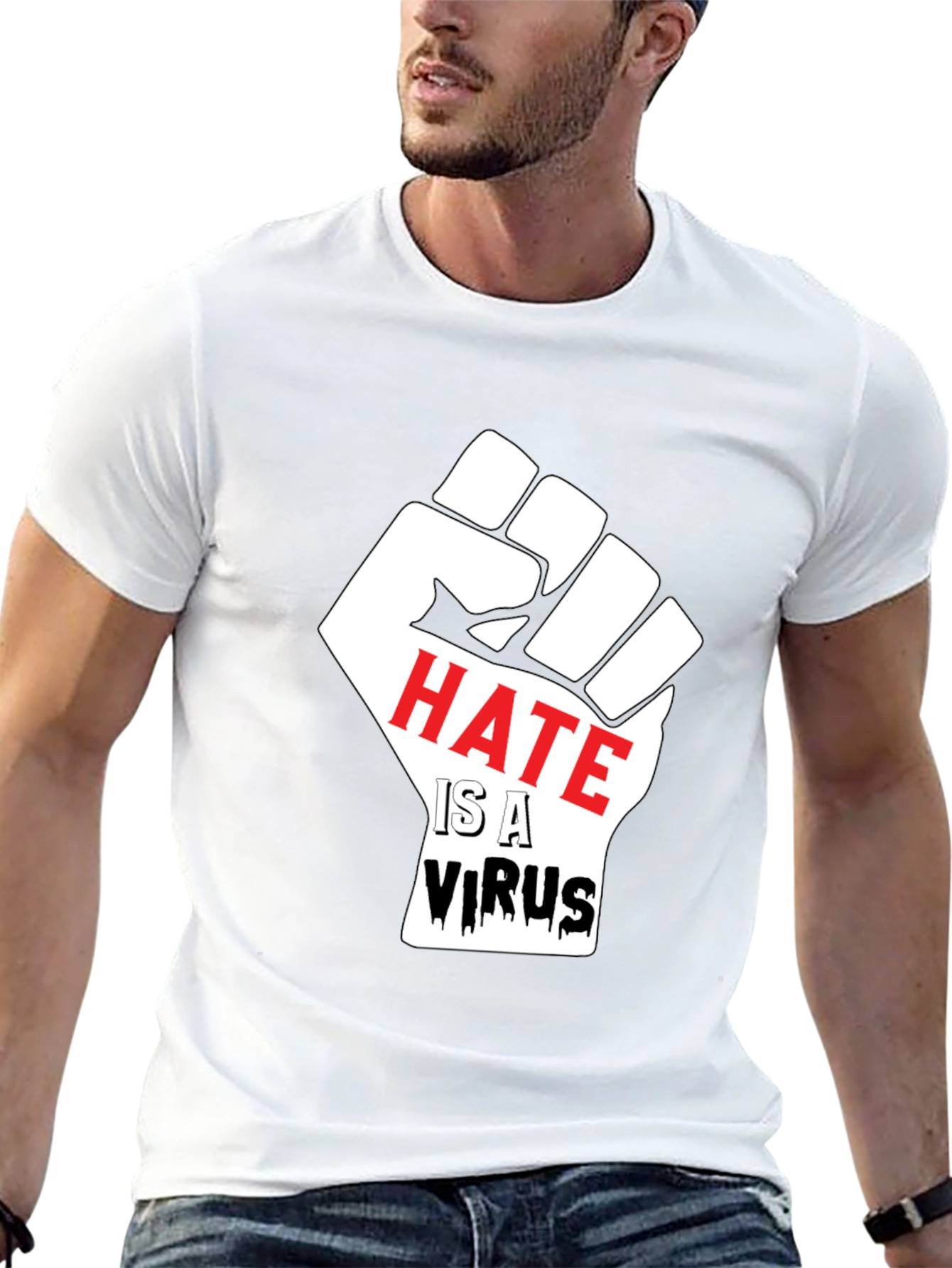 Hate is a Virus Graphic T-Shirt