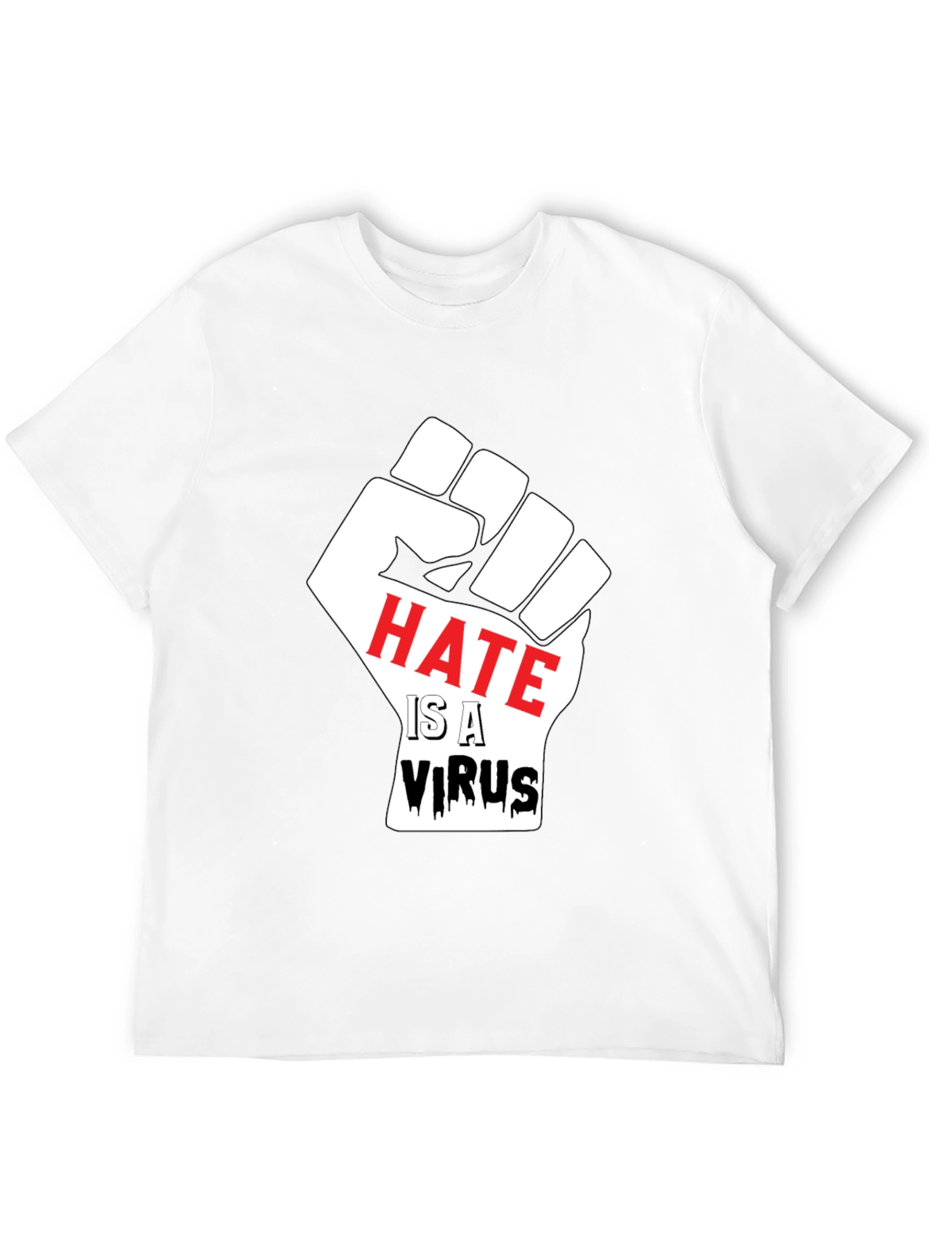Hate is a Virus Graphic T-Shirt