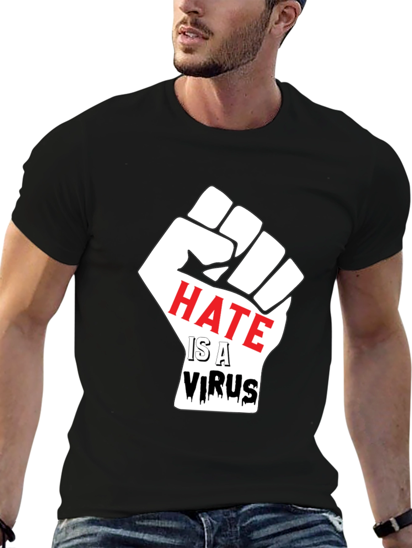 Hate is a Virus Graphic T-Shirt