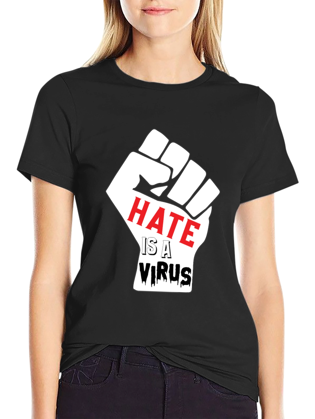 Hate is a Virus Graphic T-Shirt