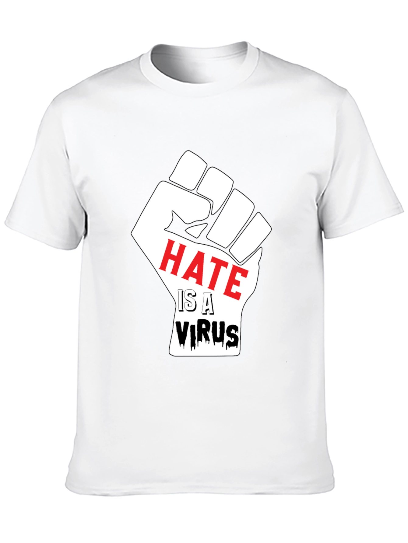 Hate is a Virus Graphic T-Shirt