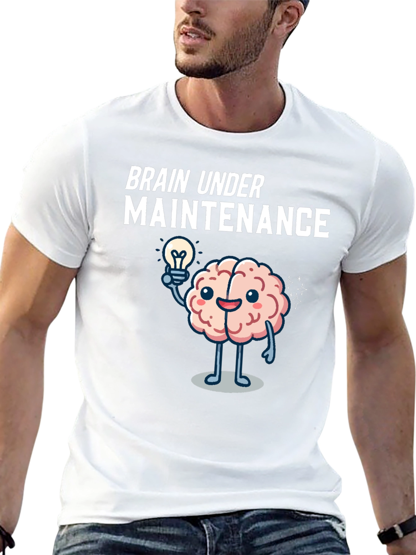 Brain Under Maintenance Graphic T-Shirt