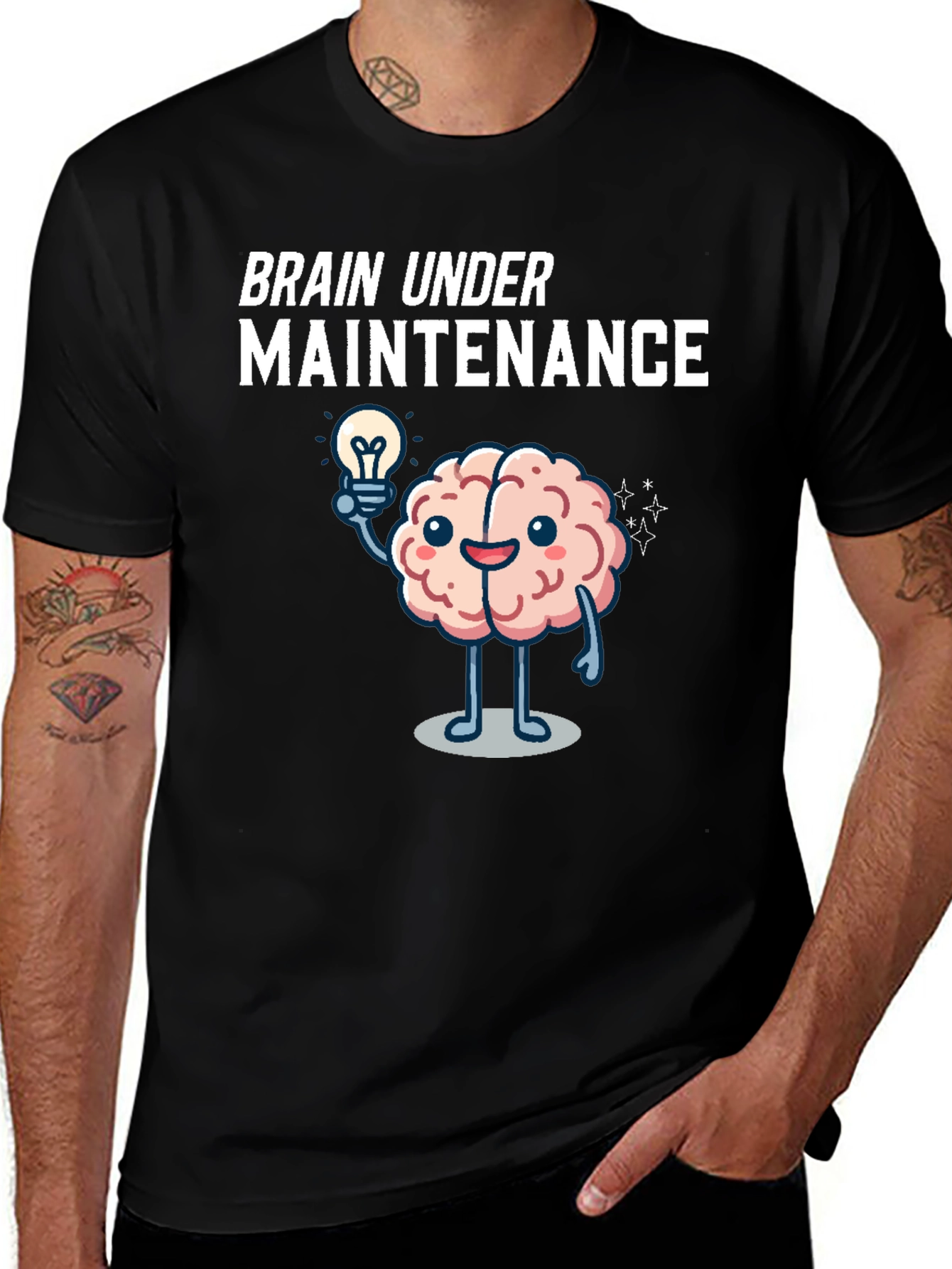 Brain Under Maintenance Graphic T-Shirt