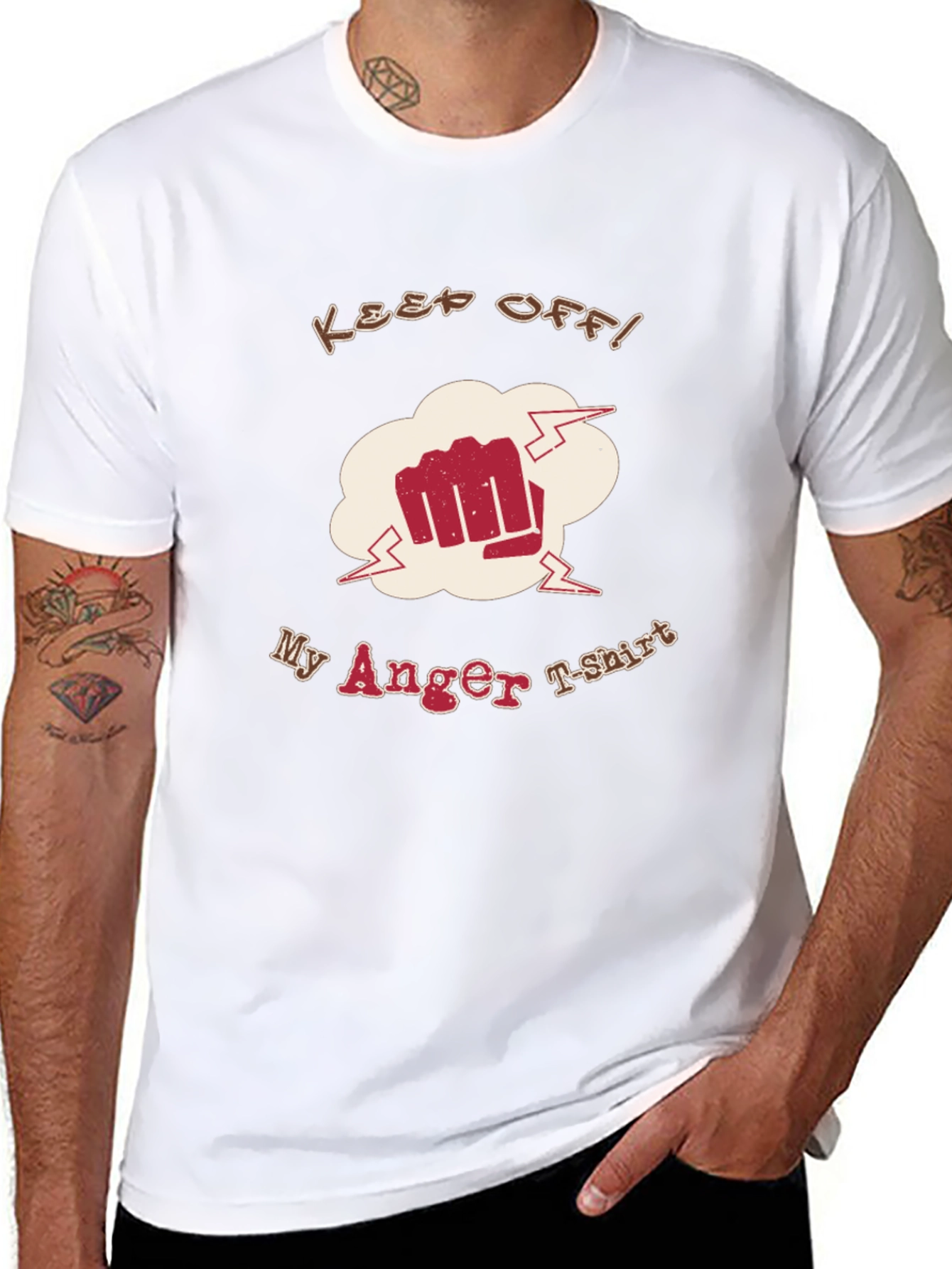 Keep Off My Anger T-Shirt Funny Graphic Tee