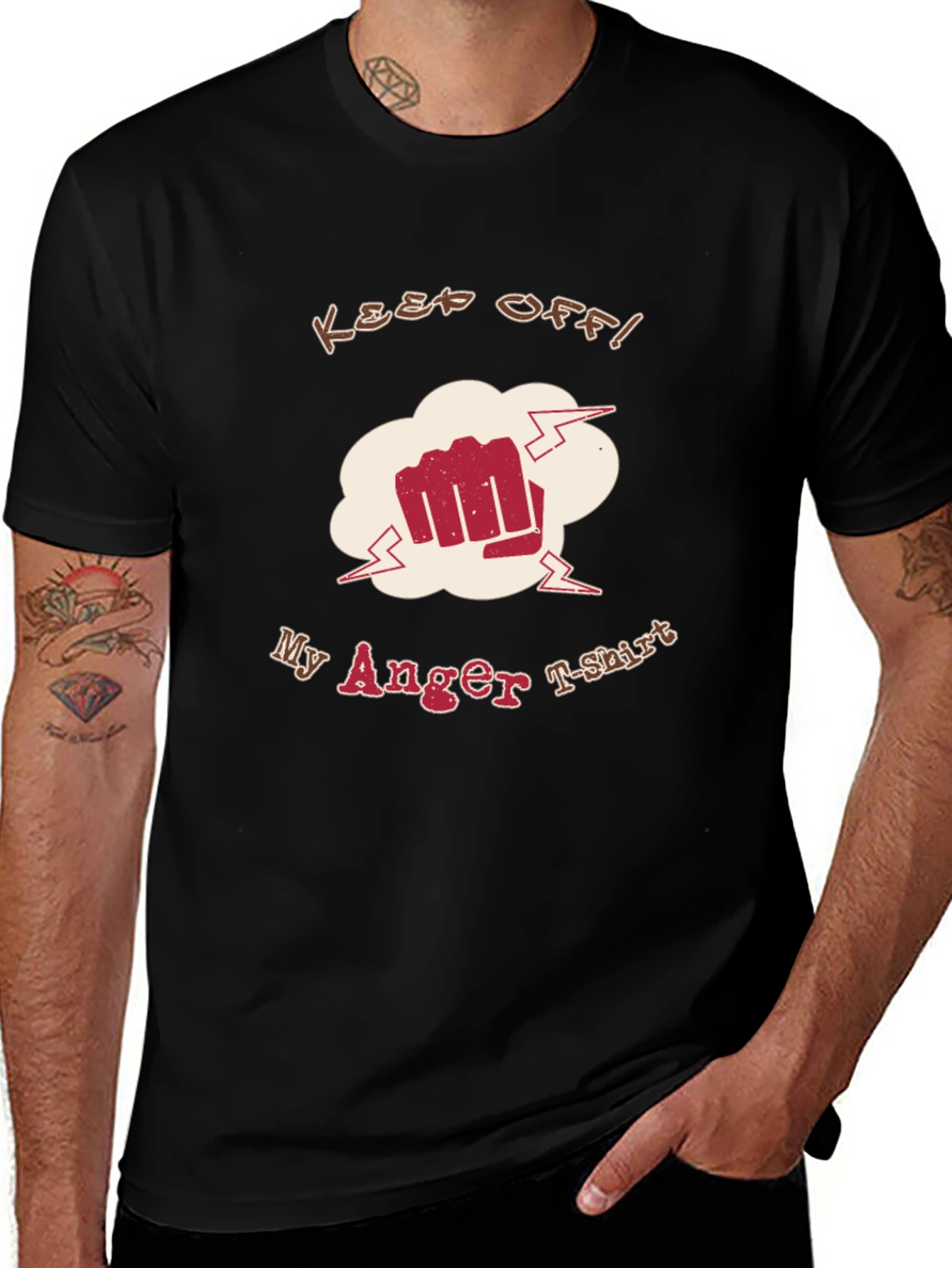 Keep Off My Anger T-Shirt Funny Graphic Tee