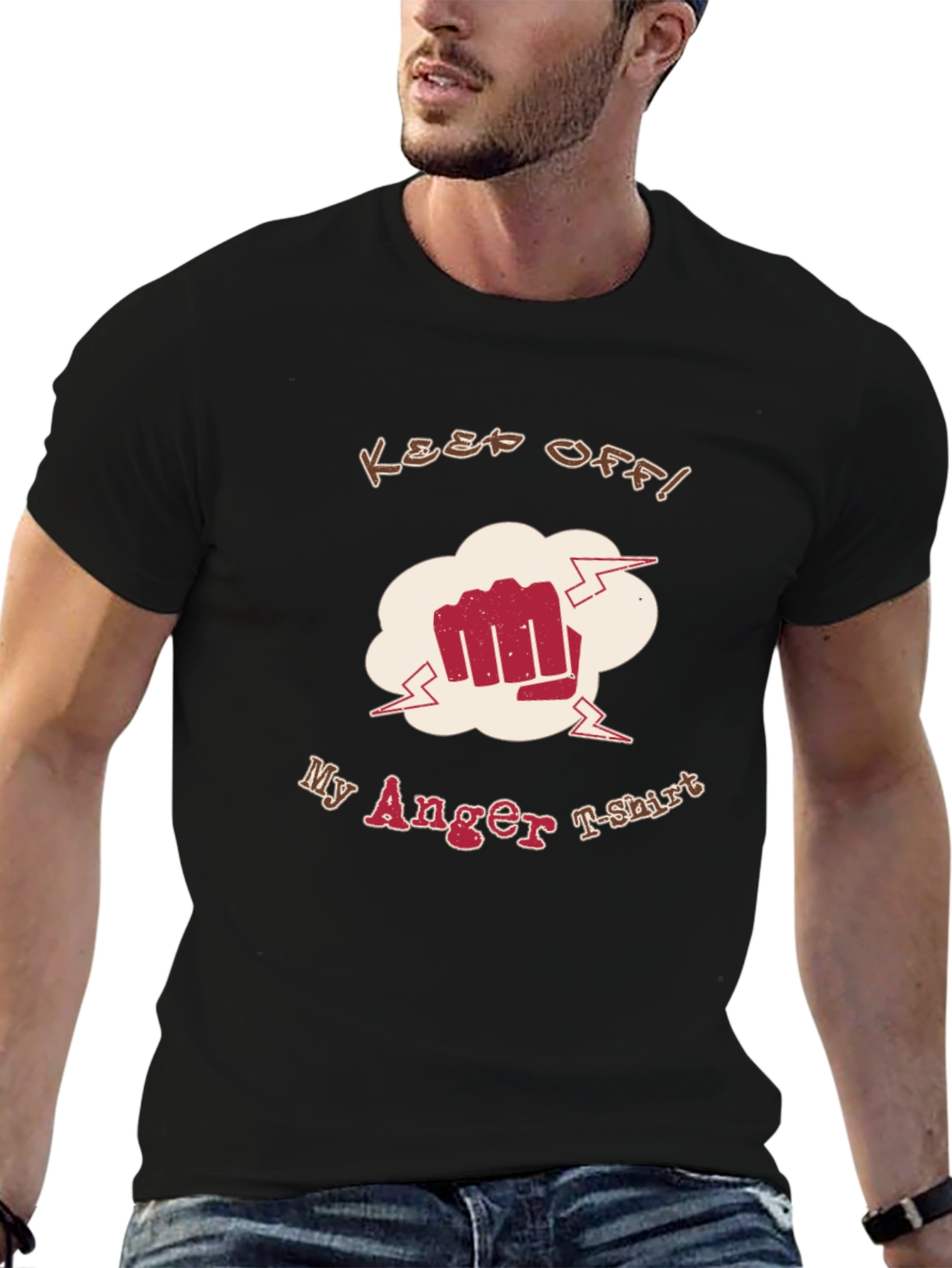 Keep Off My Anger T-Shirt Funny Graphic Tee