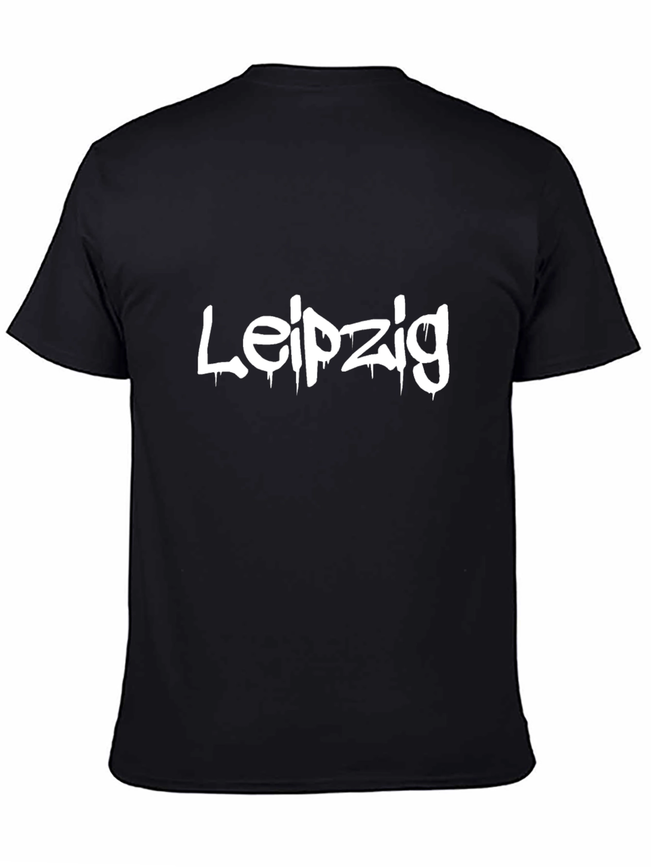 Leipzig Graphic Tee - Black Cotton T-Shirt