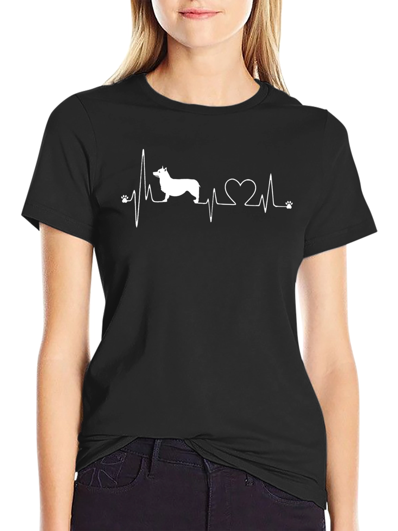 Dog Breed Heartbeat Graphic Tee