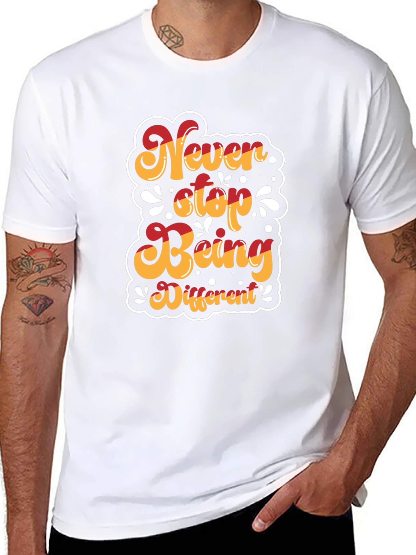 Never Stop Being Different Graphic T-Shirt