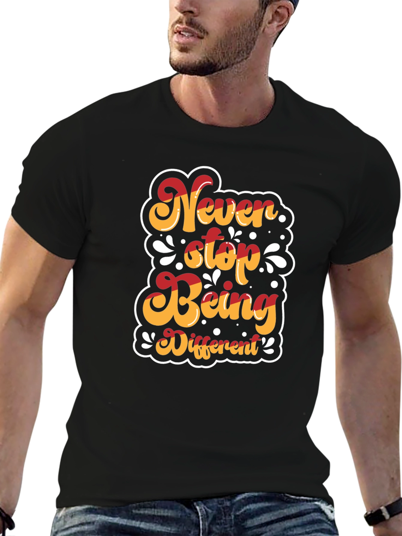 Never Stop Being Different Graphic T-Shirt