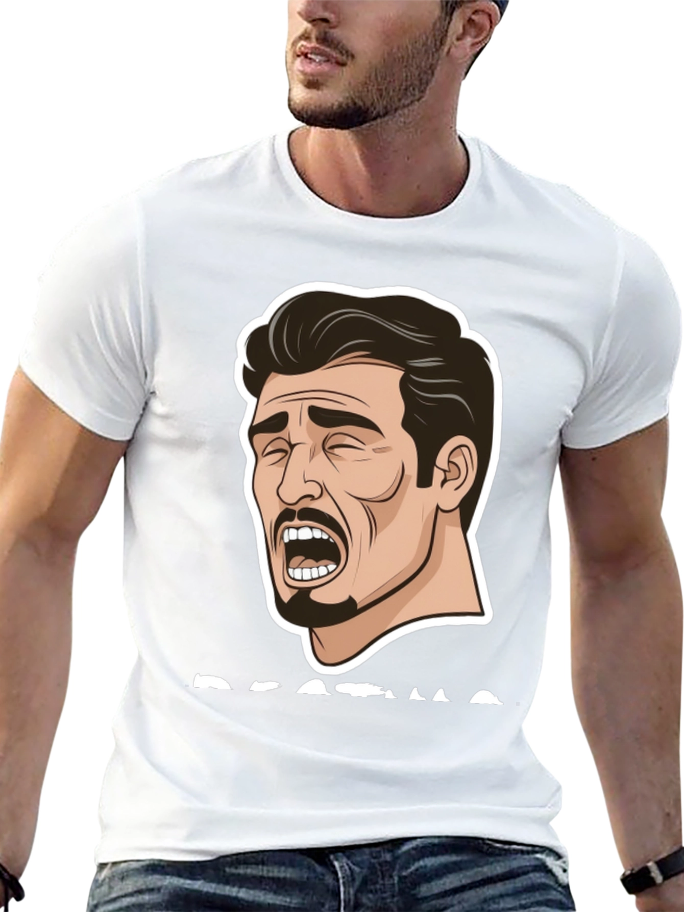 Dramatic Meme Graphic T-Shirt - Black