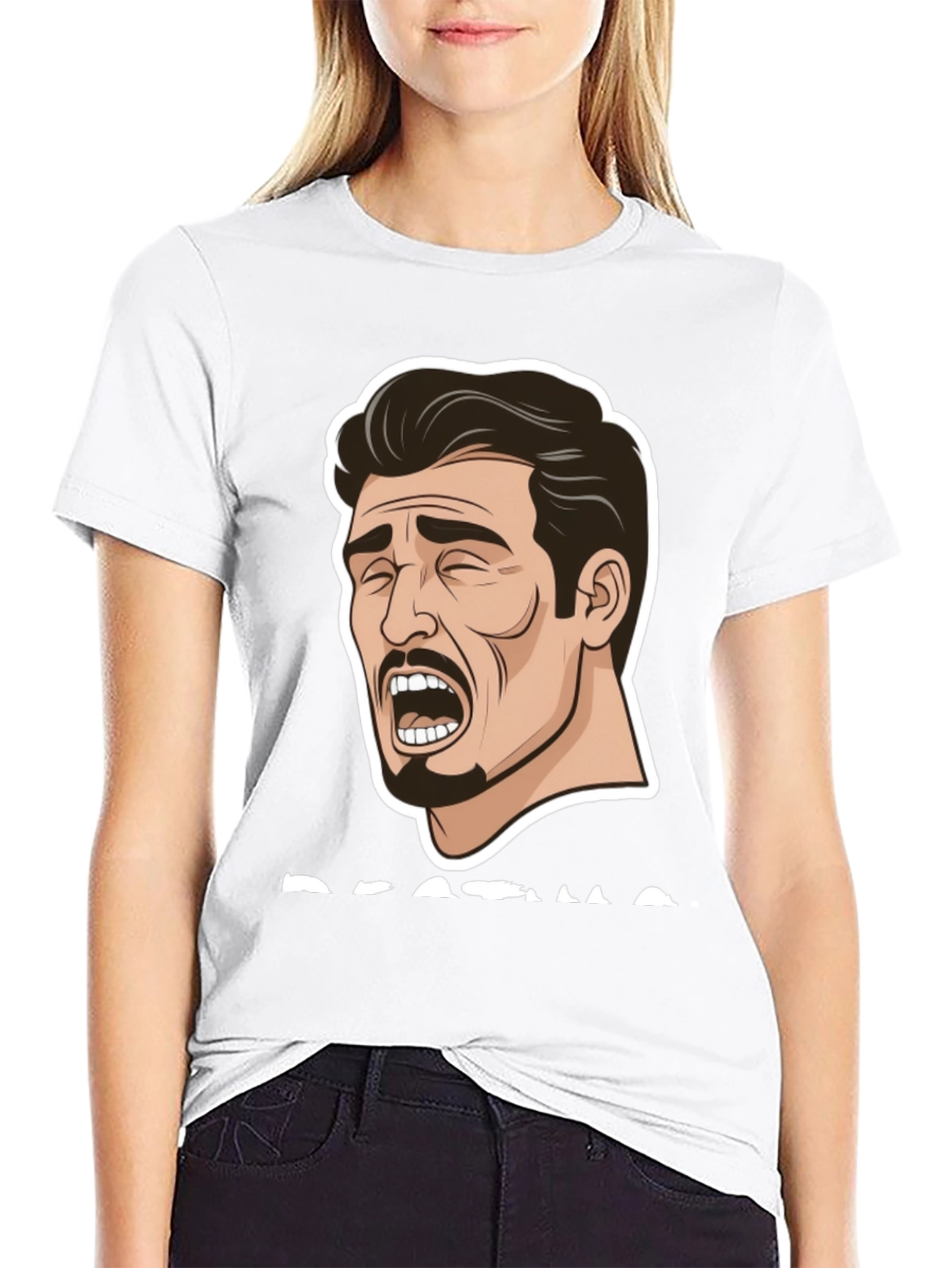 Dramatic Meme Graphic T-Shirt - Black