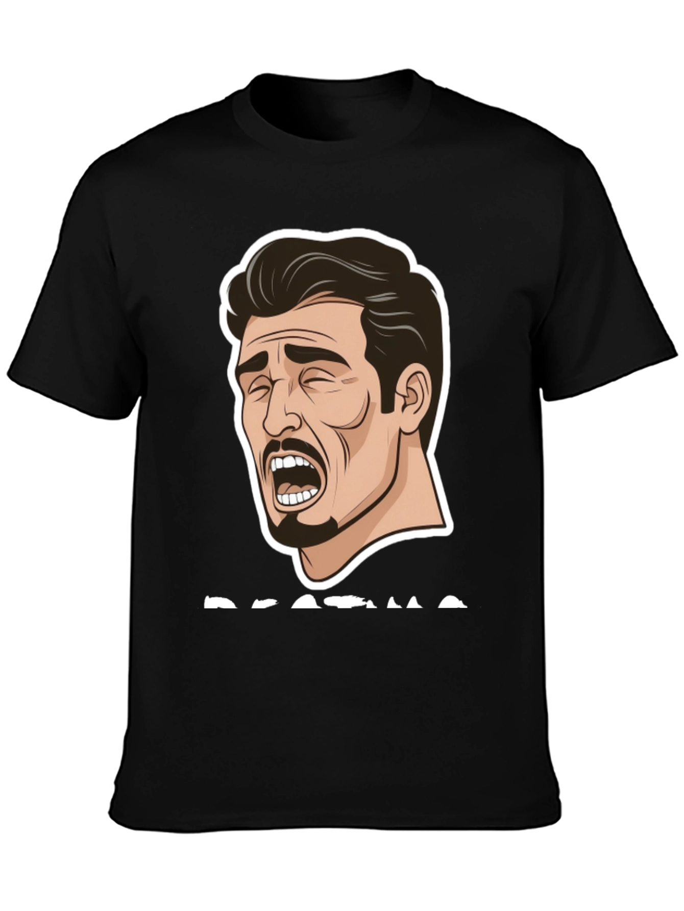 Dramatic Meme Graphic T-Shirt - Black