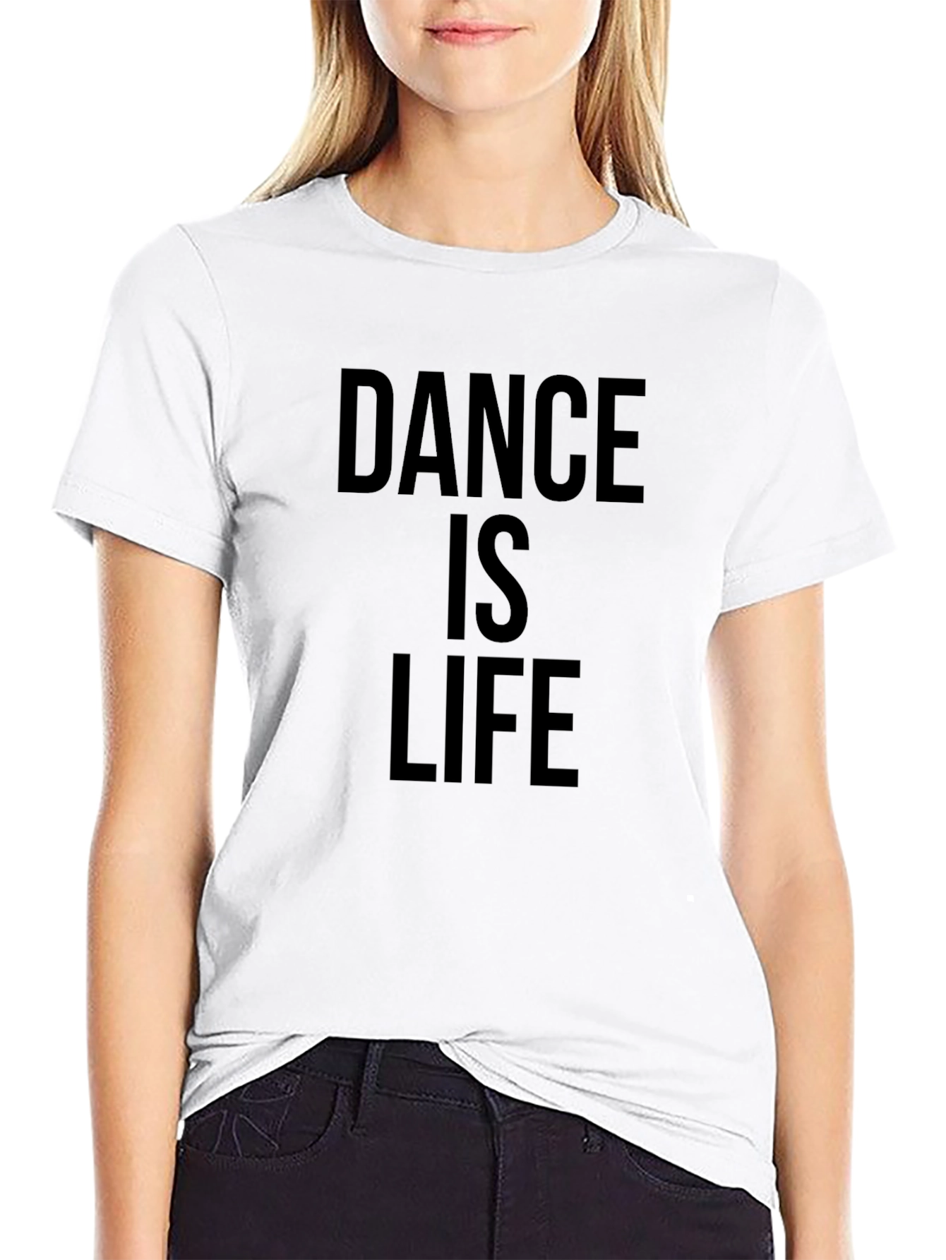 Dance is Life Black Graphic Tee