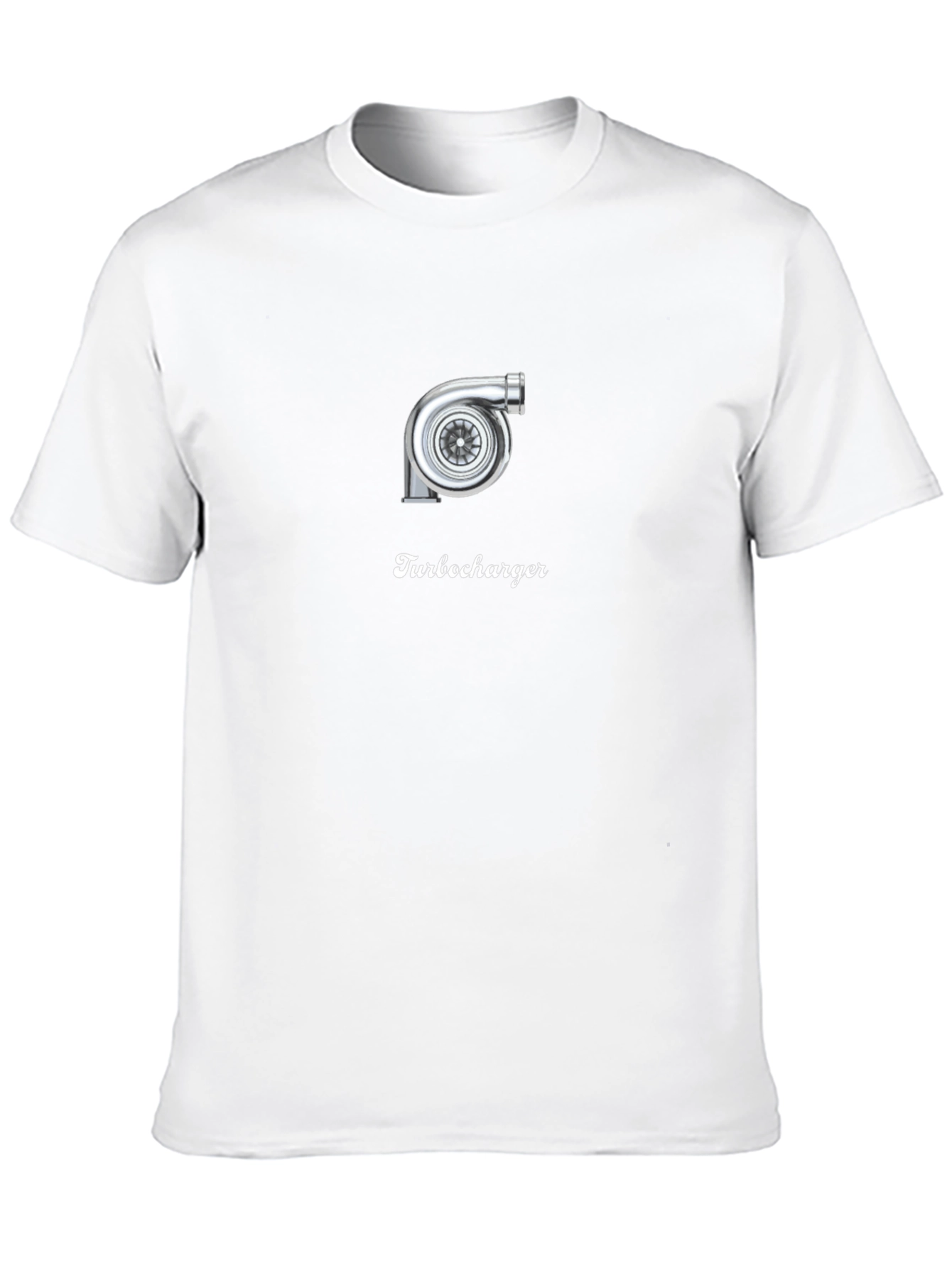 Turbocharger Graphic Tee - Black Cotton T-Shirt