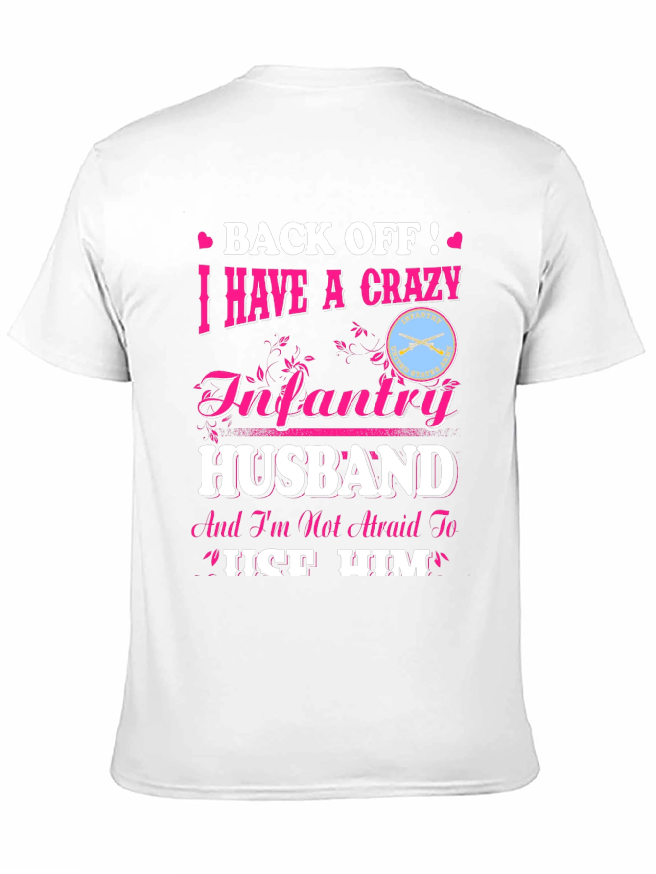 Crazy Infantry Husband Novelty Graphic Tee