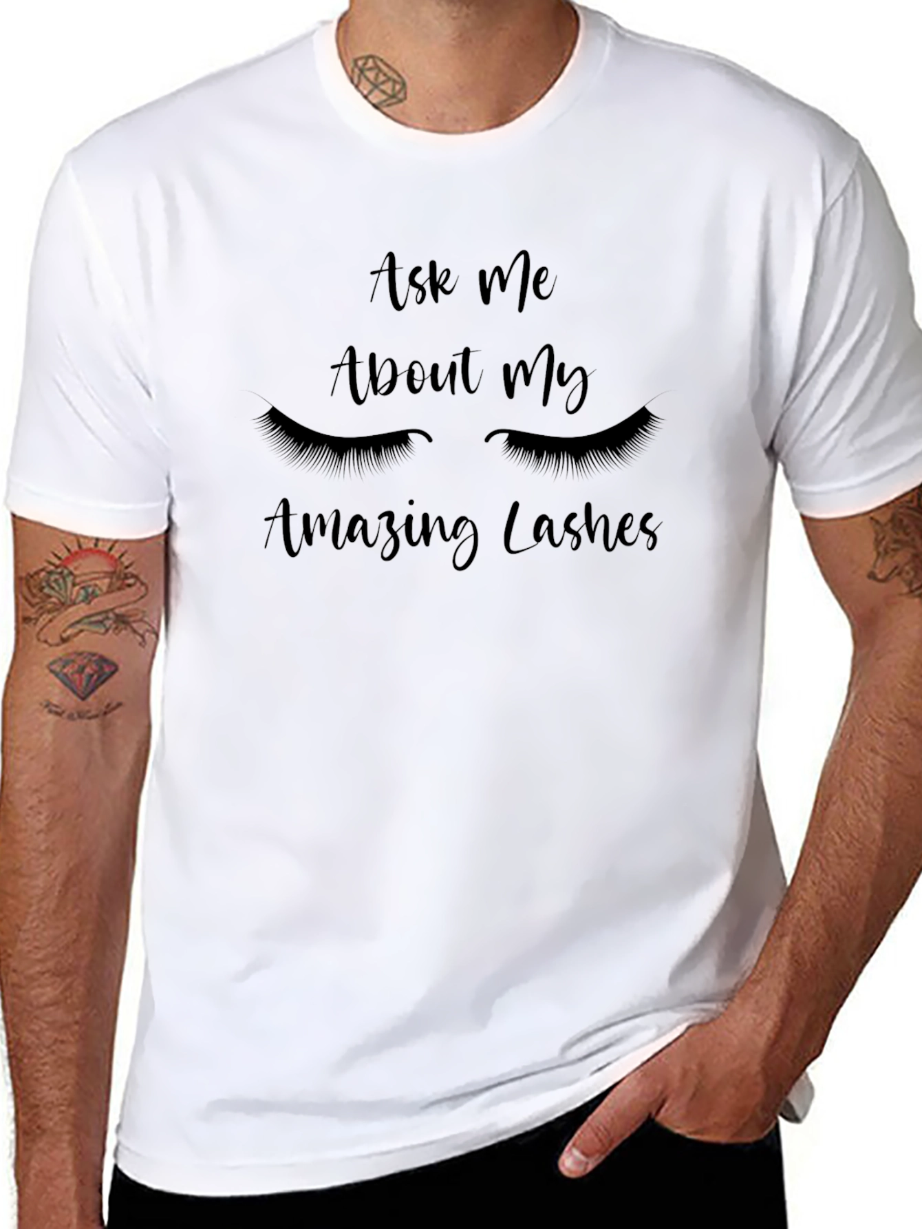 Ask Me About My Lashes Graphic T-Shirt