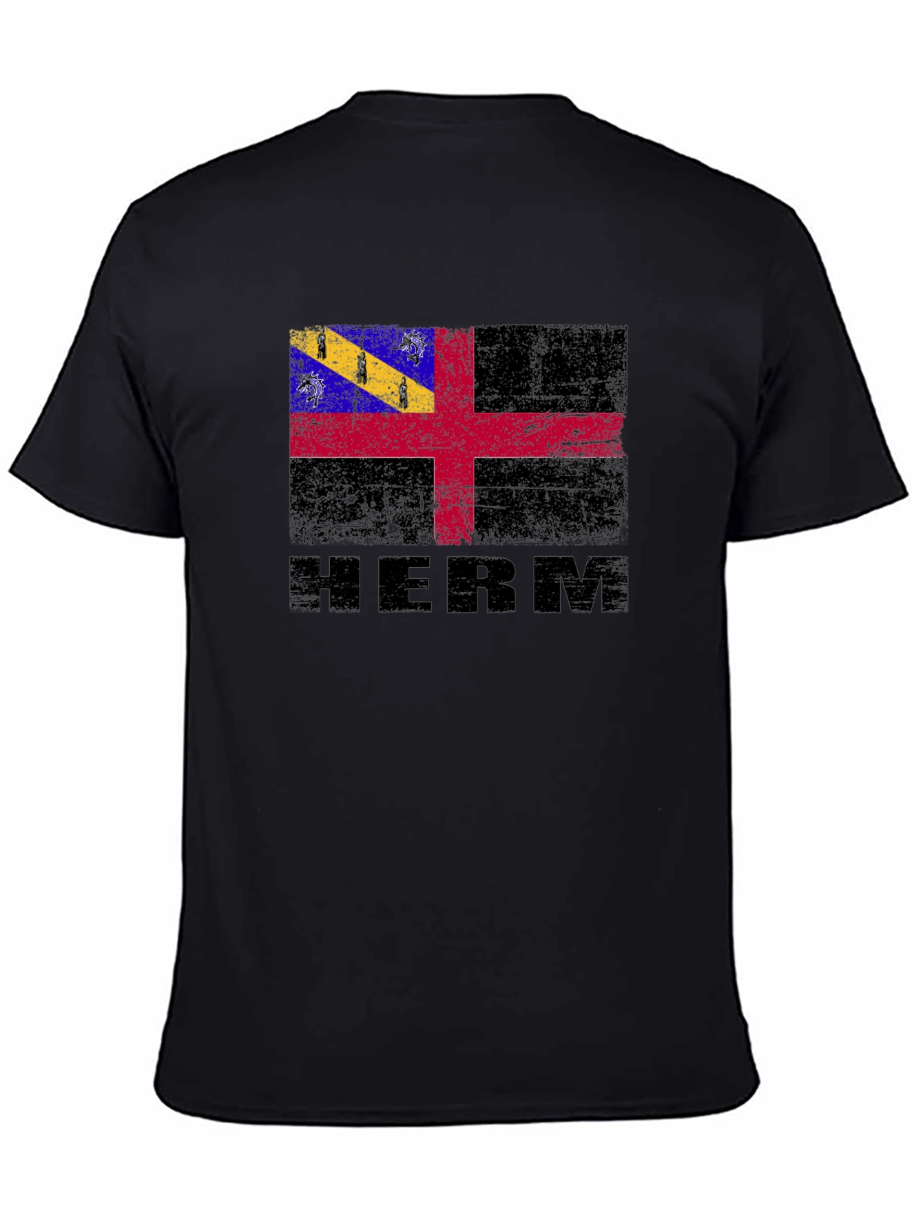 HERM Flag Graphic Tee - Black T-Shirt